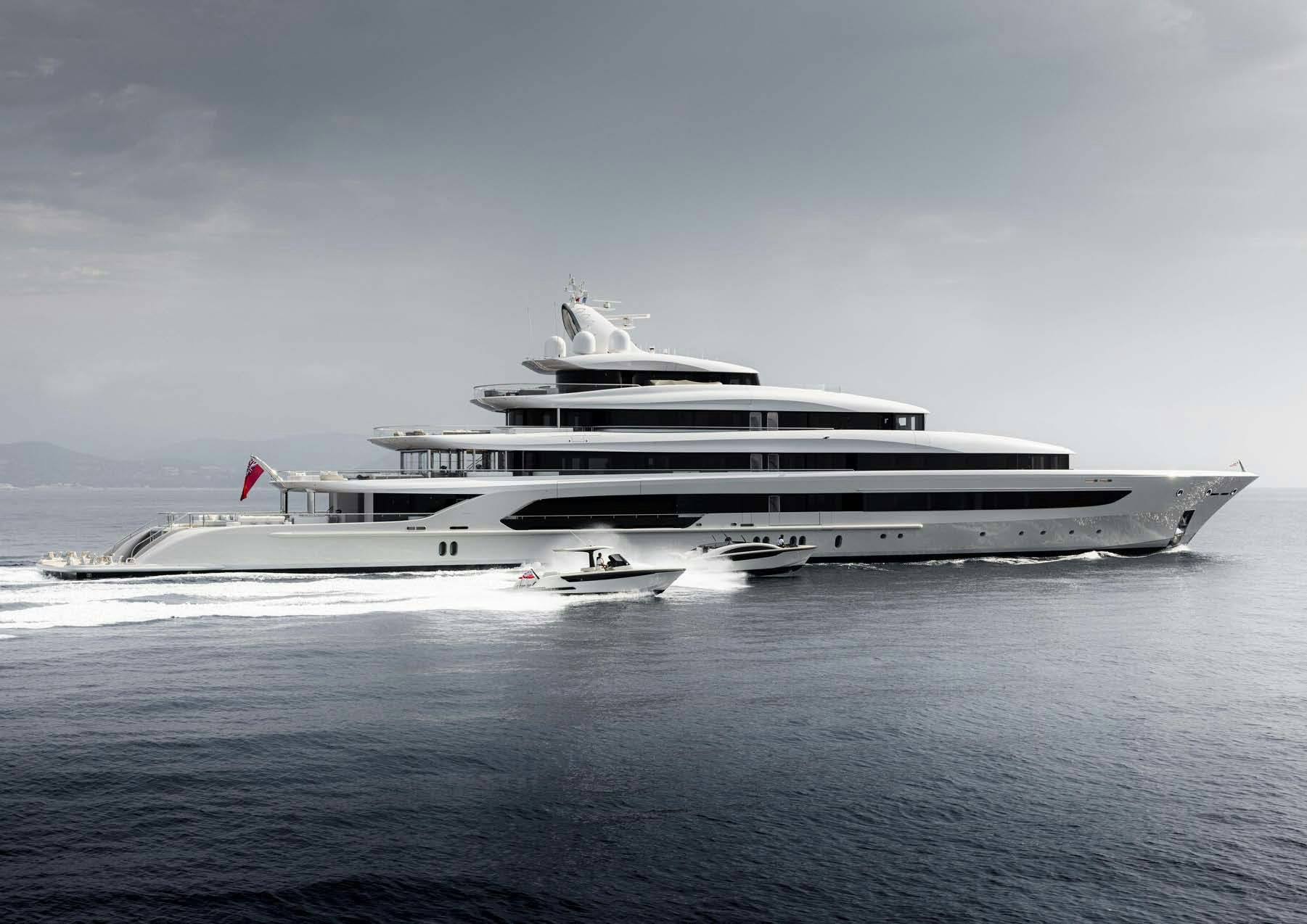 a large white yacht aboard H3 Yacht for Sale