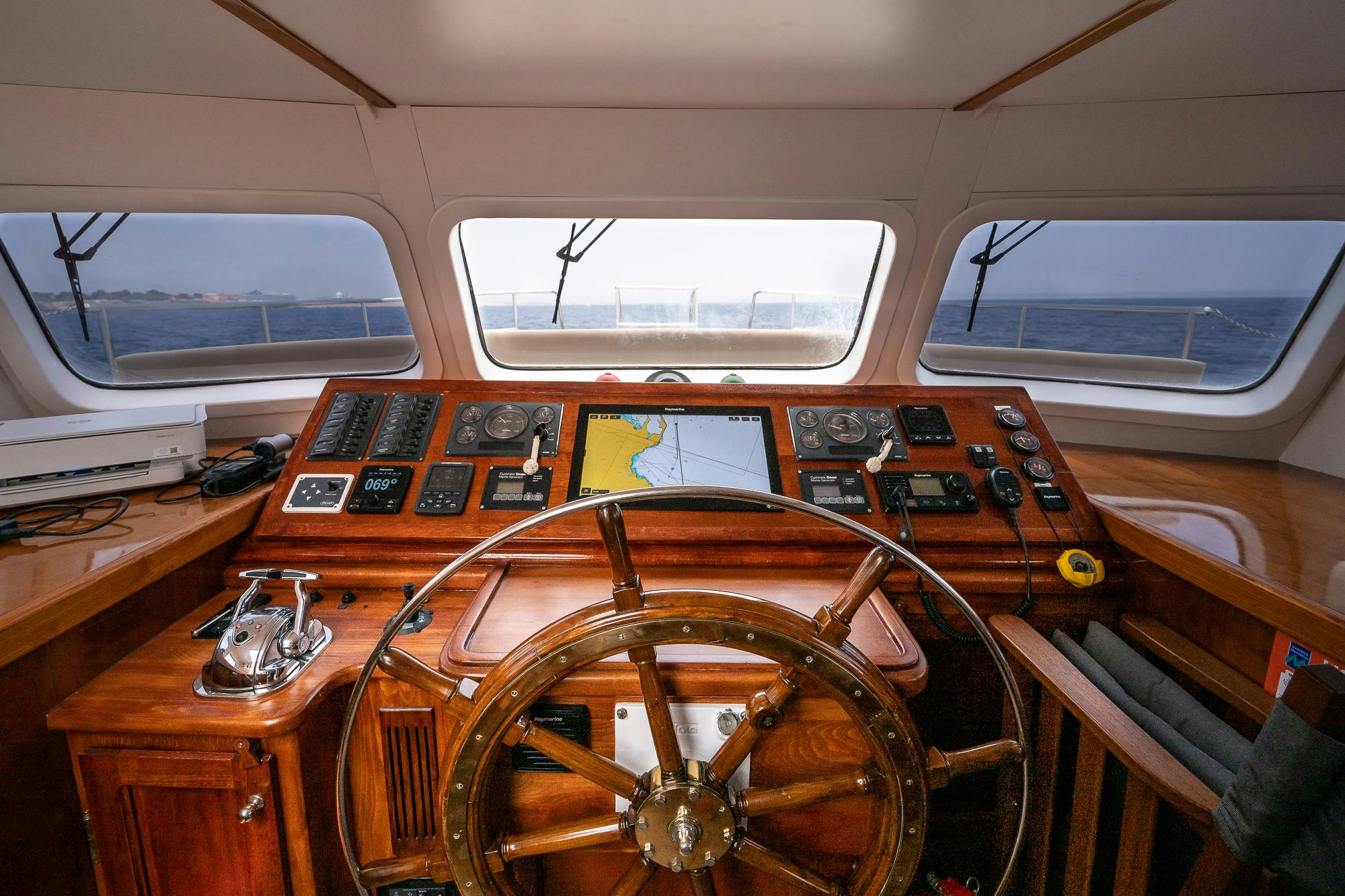 inside of a vehicle aboard BLACK PEPPER Yacht for Sale