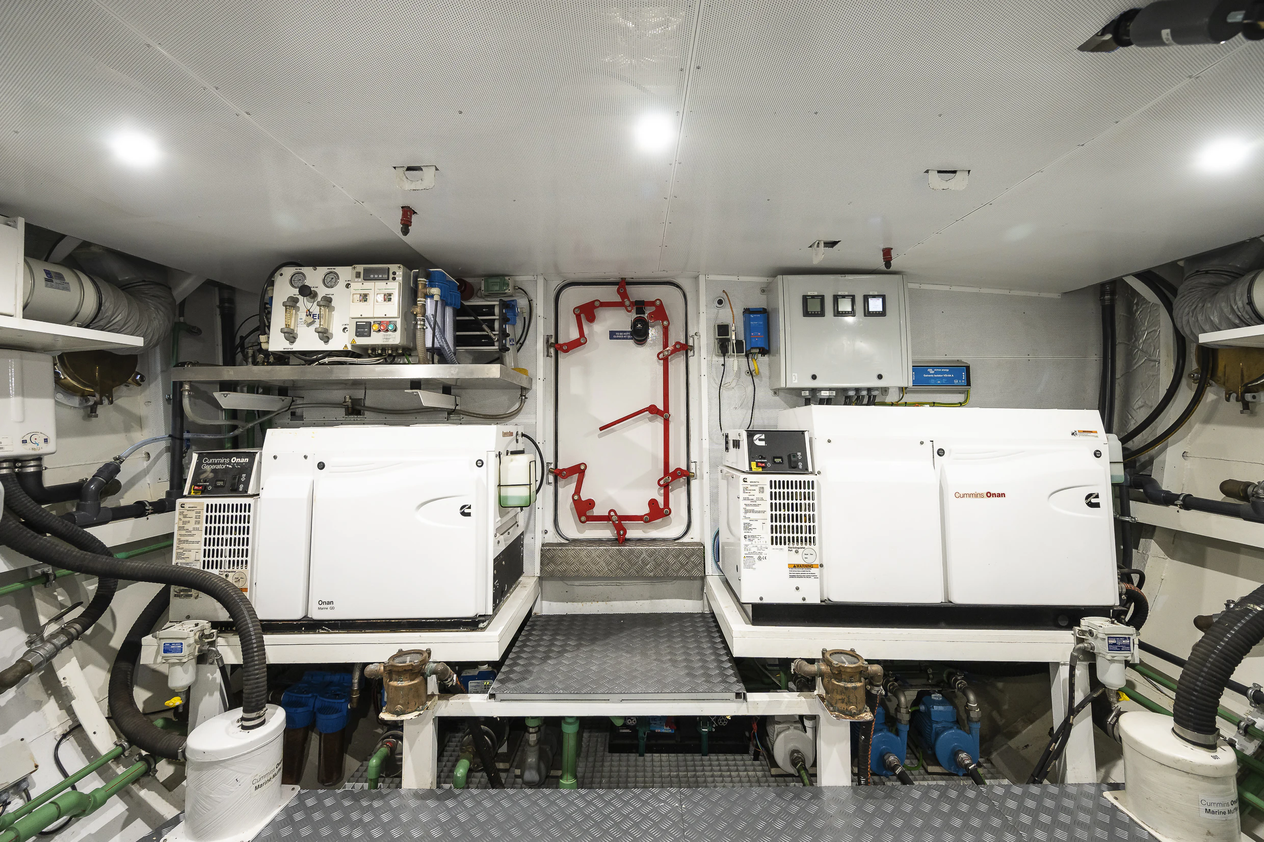 a room with machinery and equipment aboard BLACK PEPPER Yacht for Sale