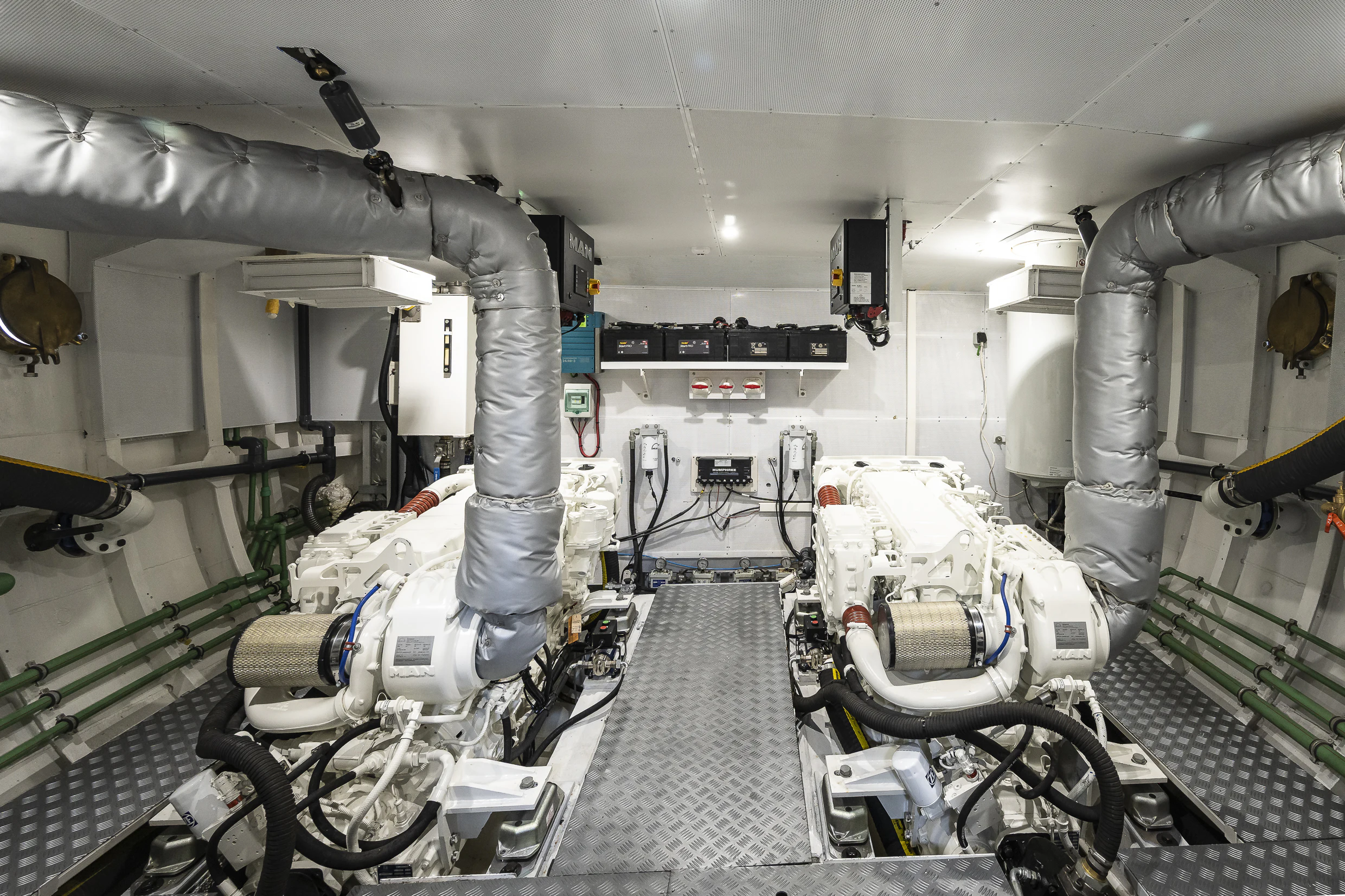 a room with machines and equipment aboard BLACK PEPPER Yacht for Sale