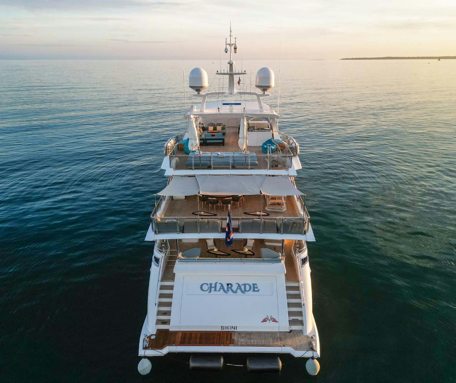 a ship in the water aboard CHARADE Yacht for Charter