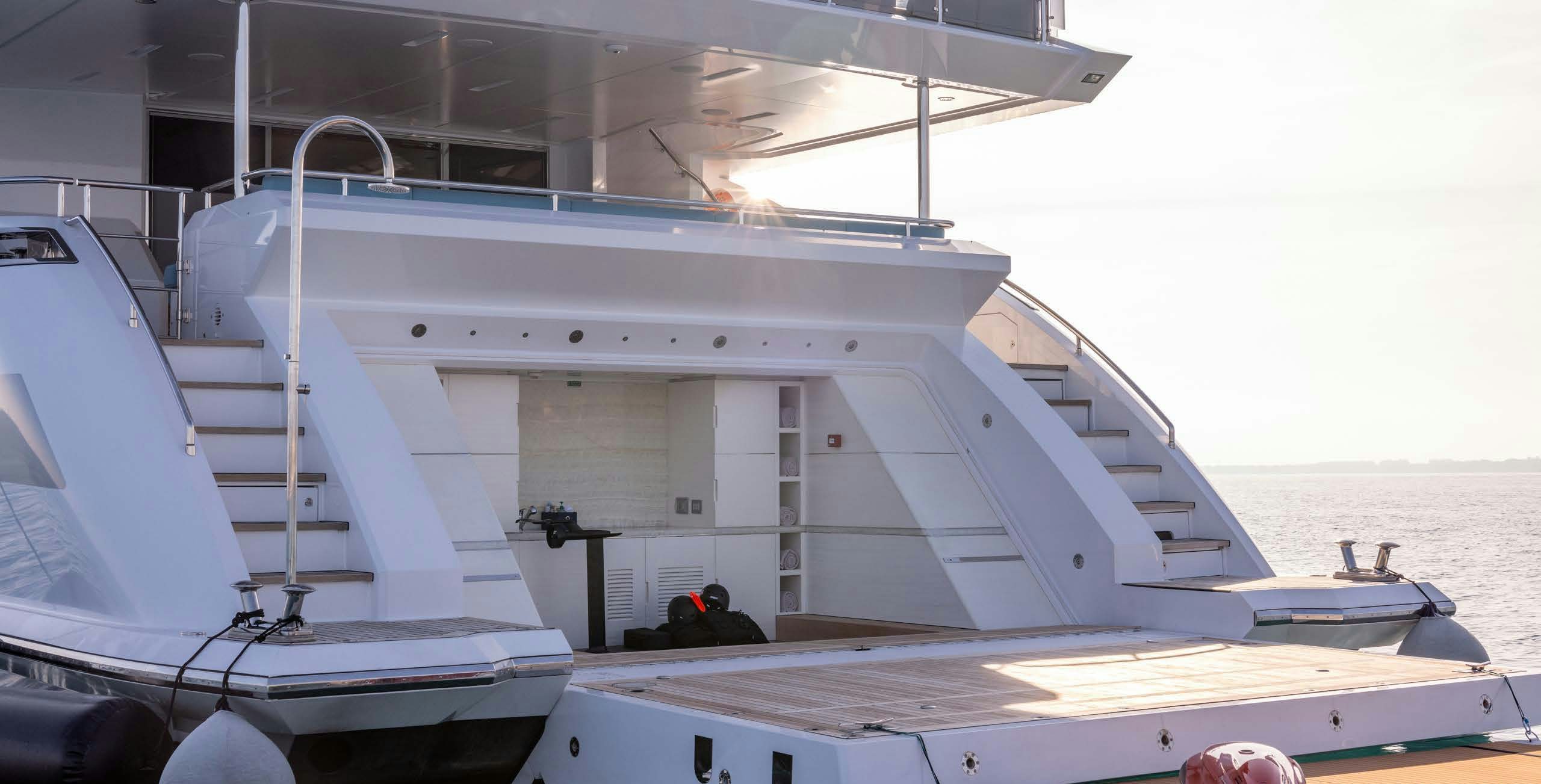 a boat on the water aboard CHARADE Yacht for Charter