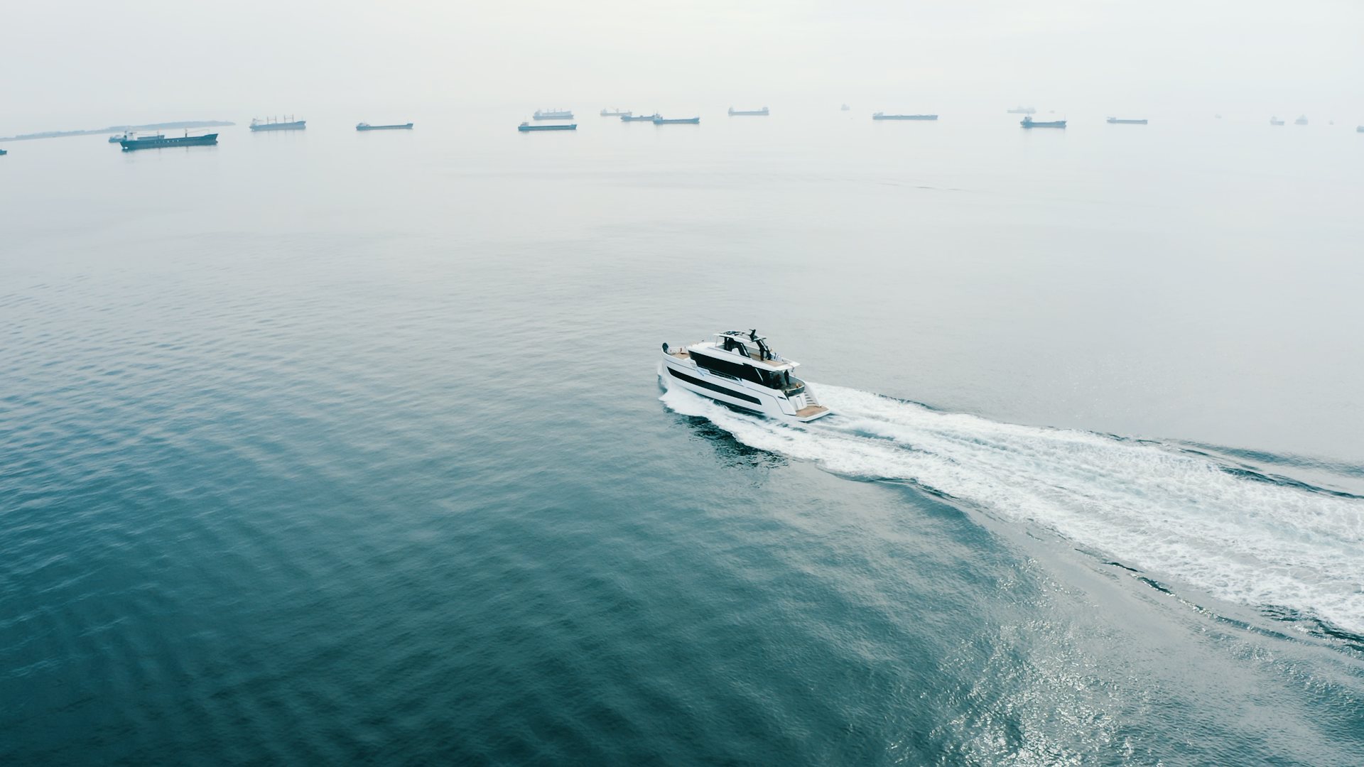 a boat on the water aboard ZIMA Yacht for Sale