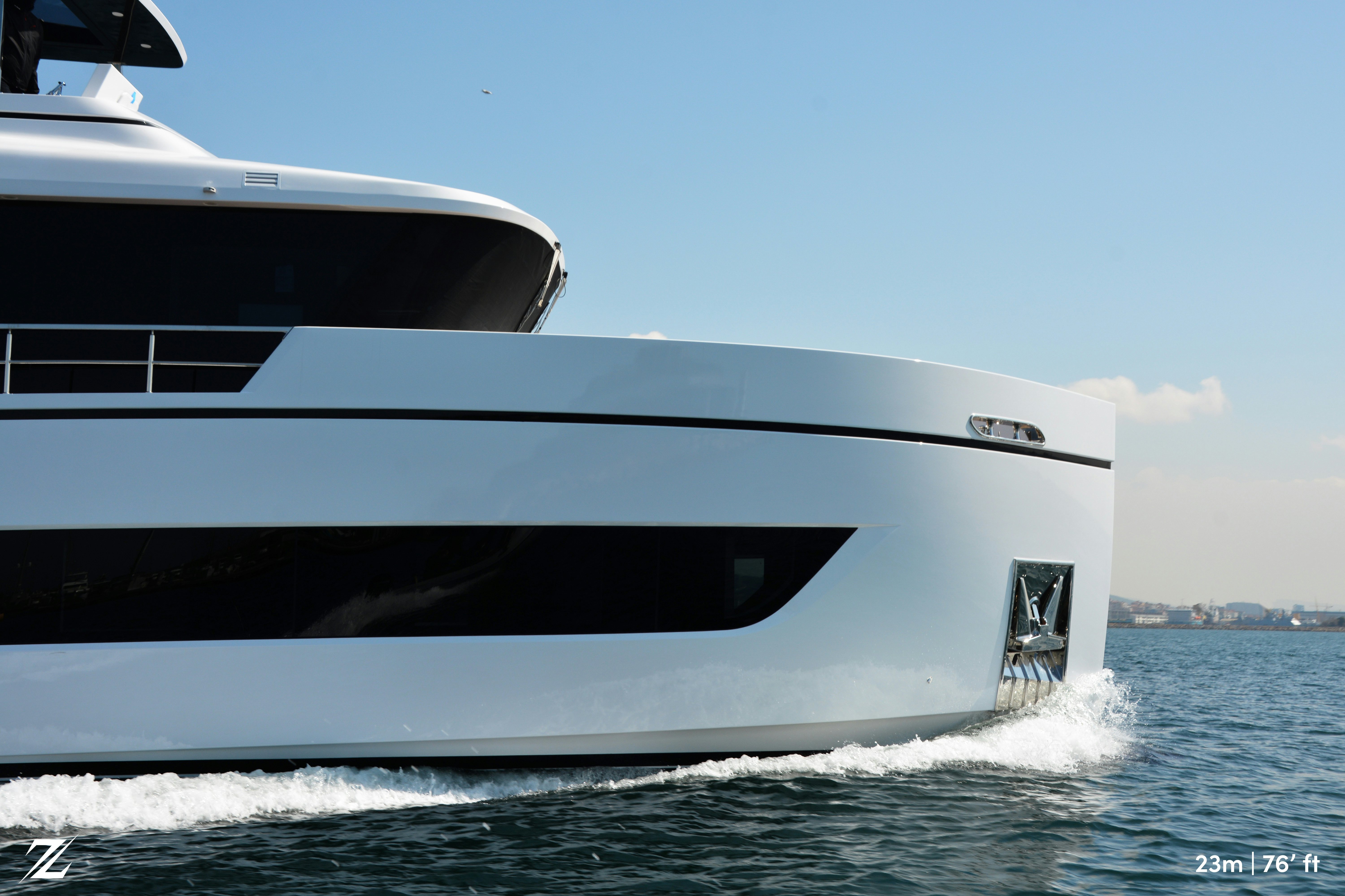a boat on the water aboard ZIMA Yacht for Sale