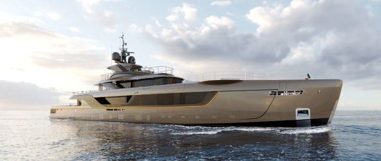 a large ship in the water aboard RAJA Yacht for Charter