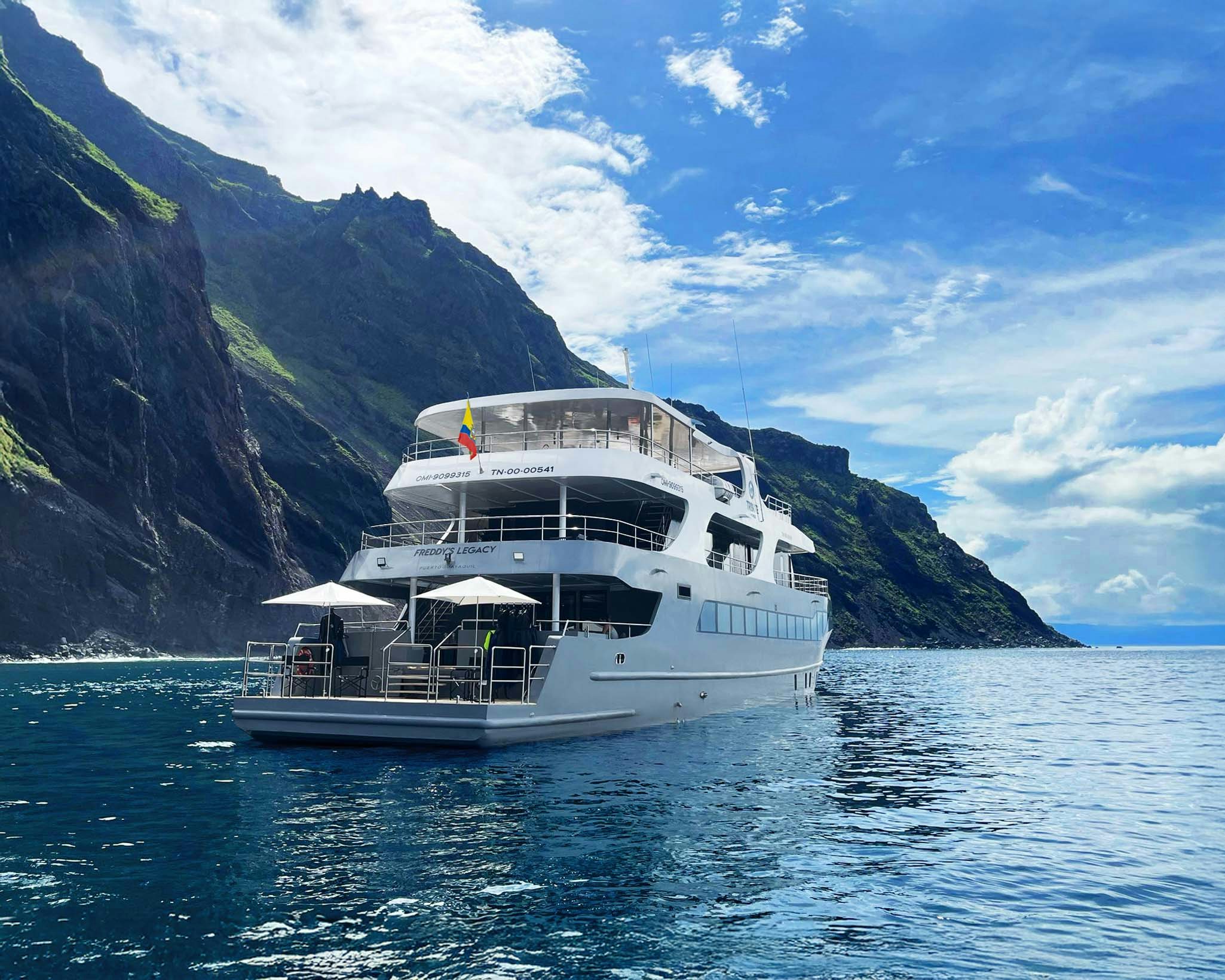 a boat in the water aboard TRIBUTE - FREDDY'S LEGACY Yacht for Charter