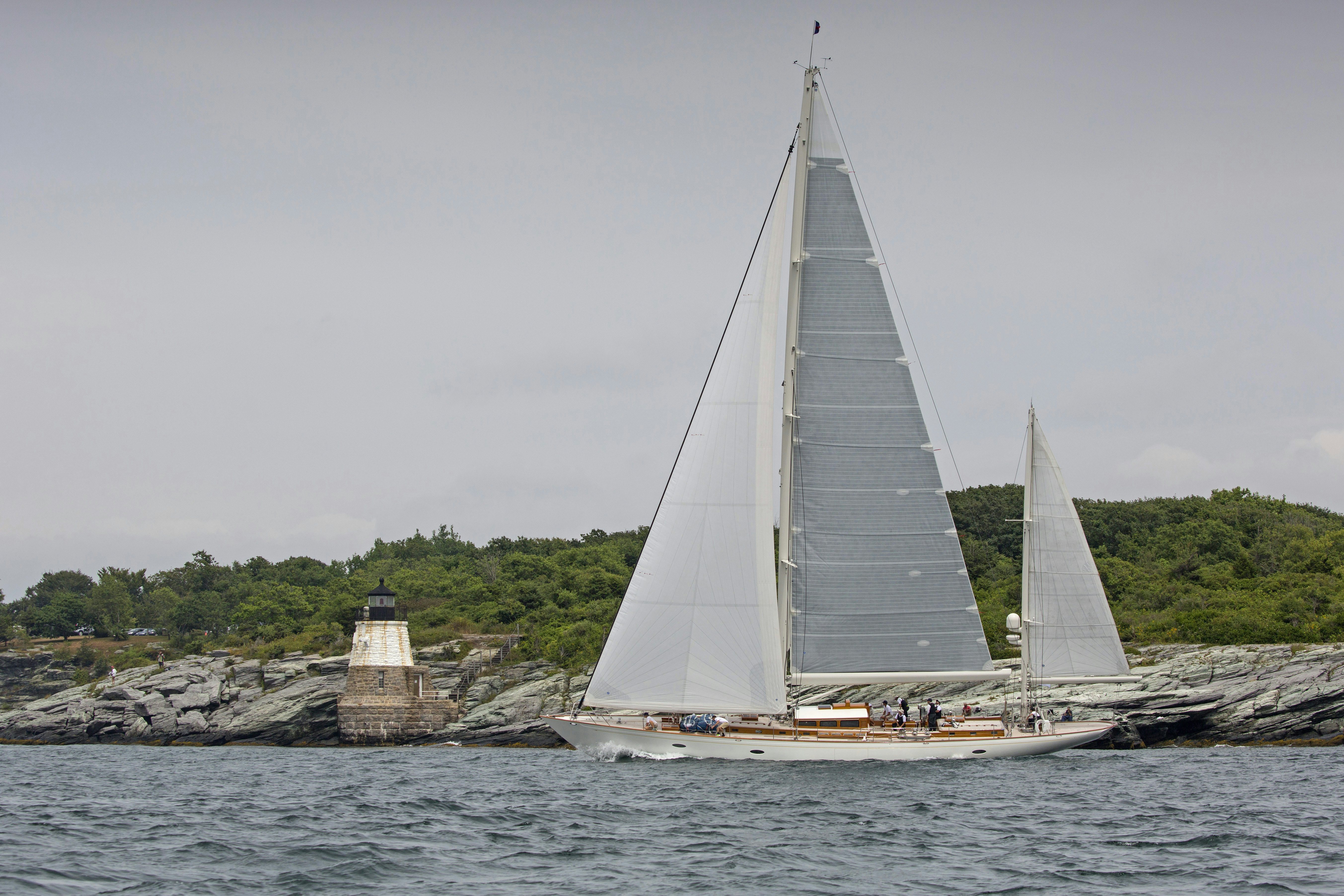 a sailboat on the water aboard BEQUIA Yacht for Sale