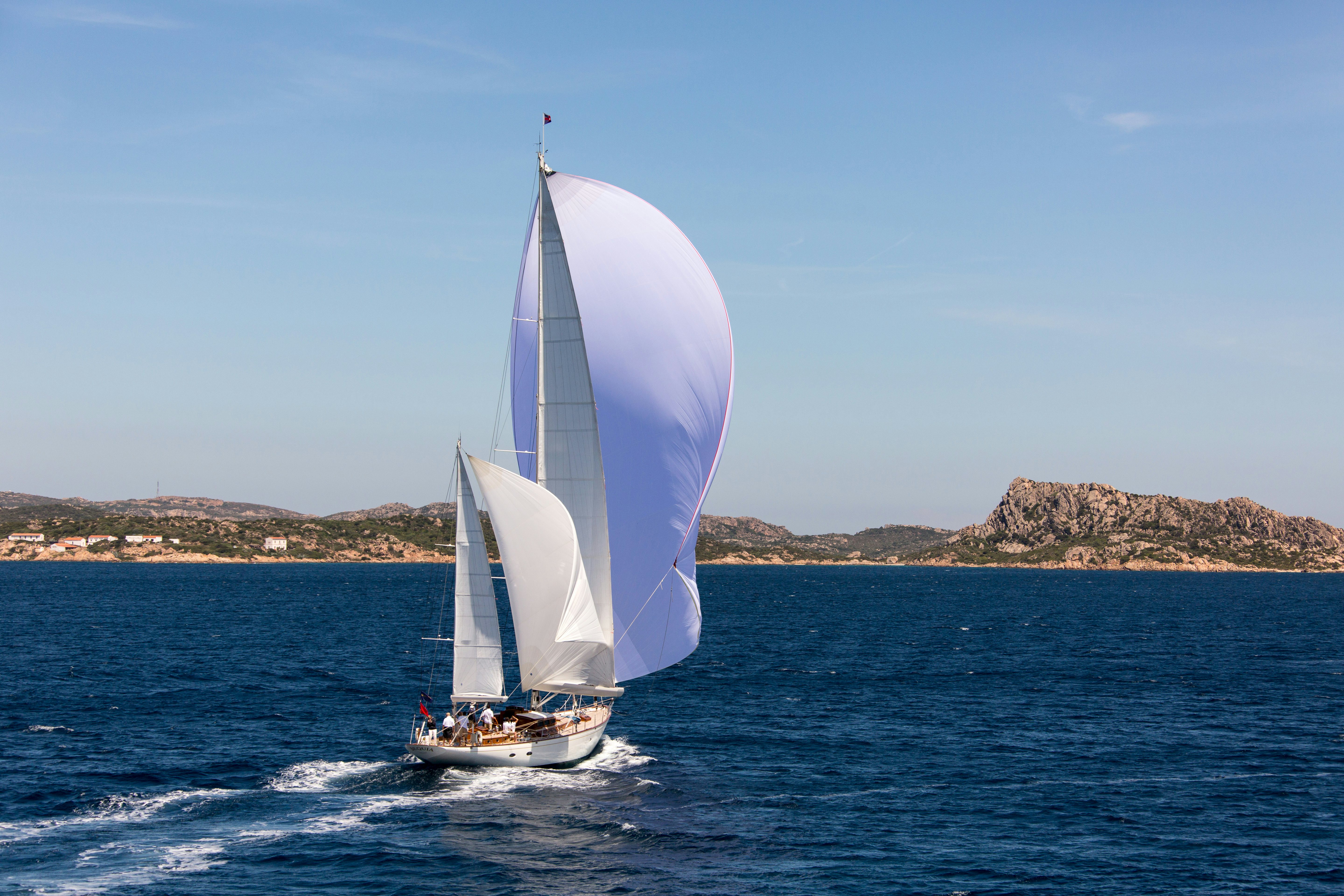 a sailboat on the water aboard BEQUIA Yacht for Sale