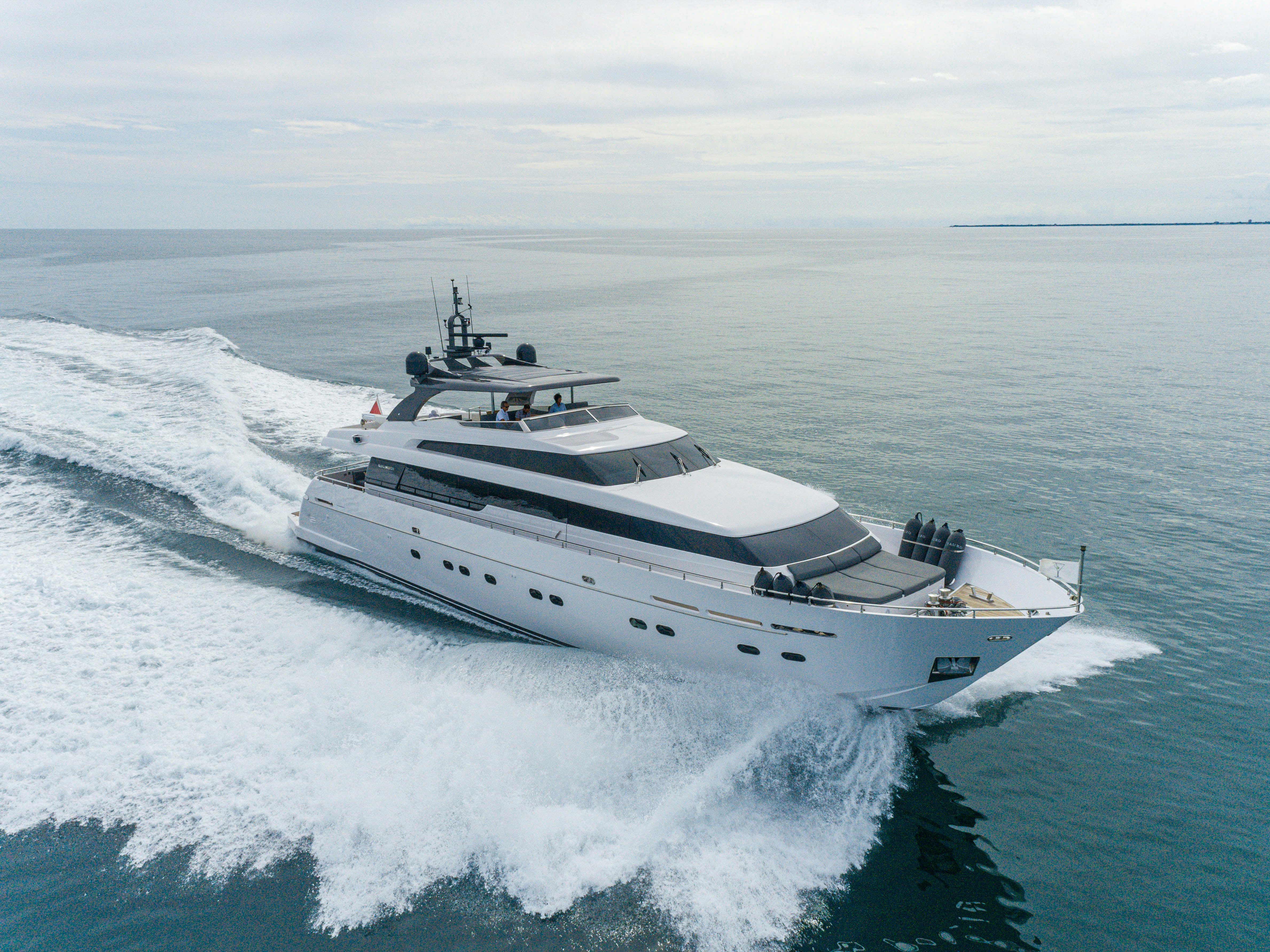a ship on the water aboard TAURO Yacht for Sale