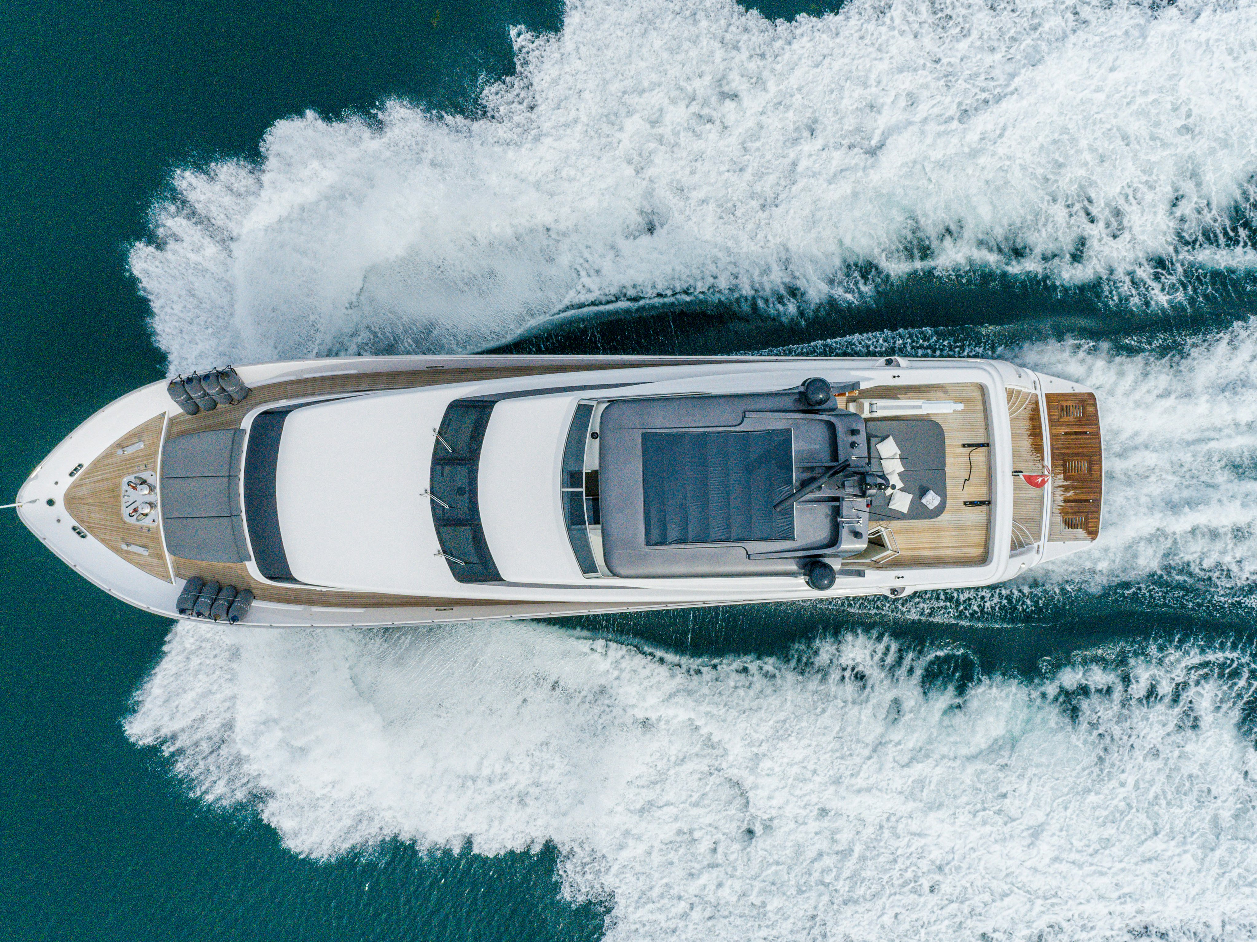 a boat in the water aboard TAURO Yacht for Sale