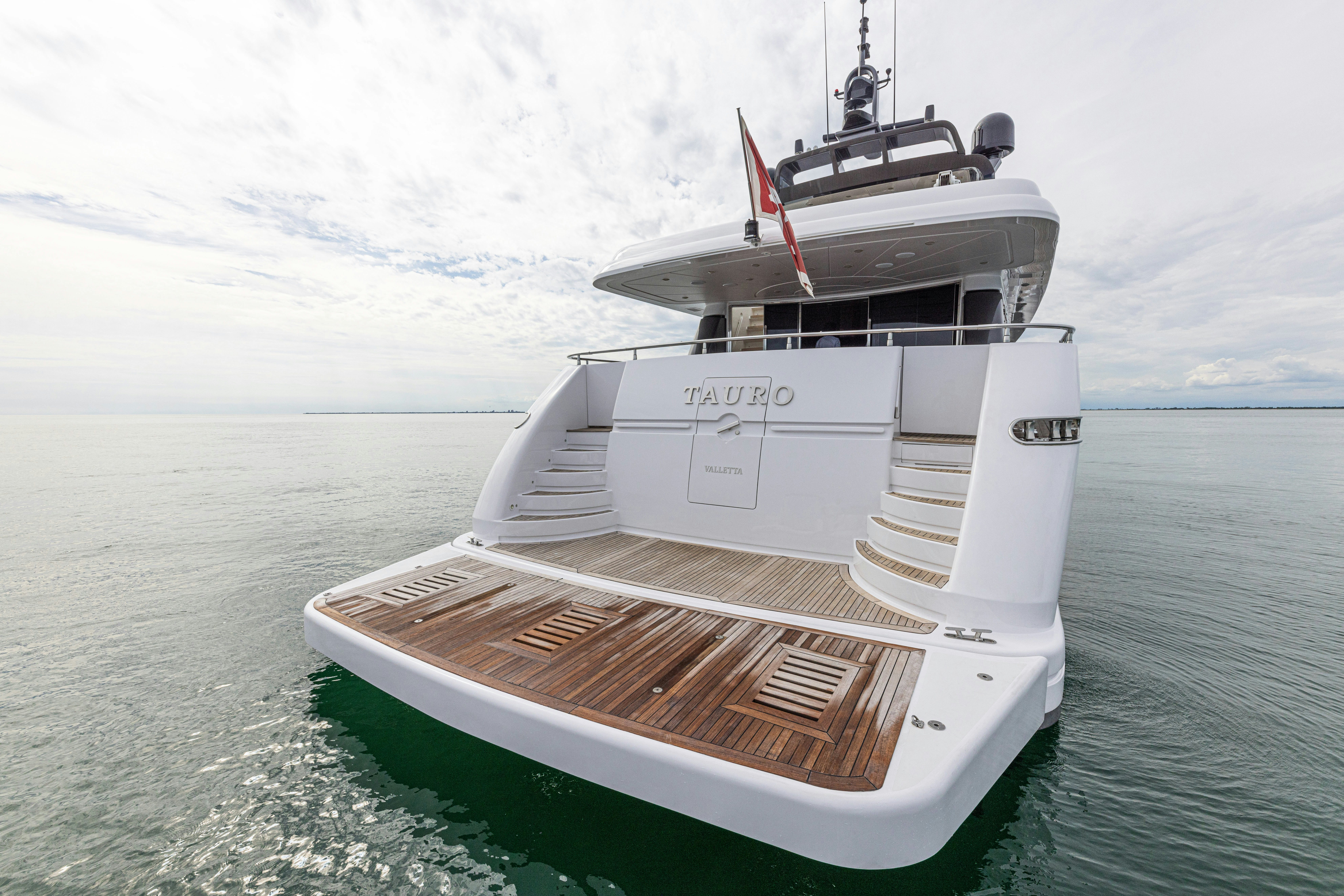 a boat on the water aboard TAURO Yacht for Sale
