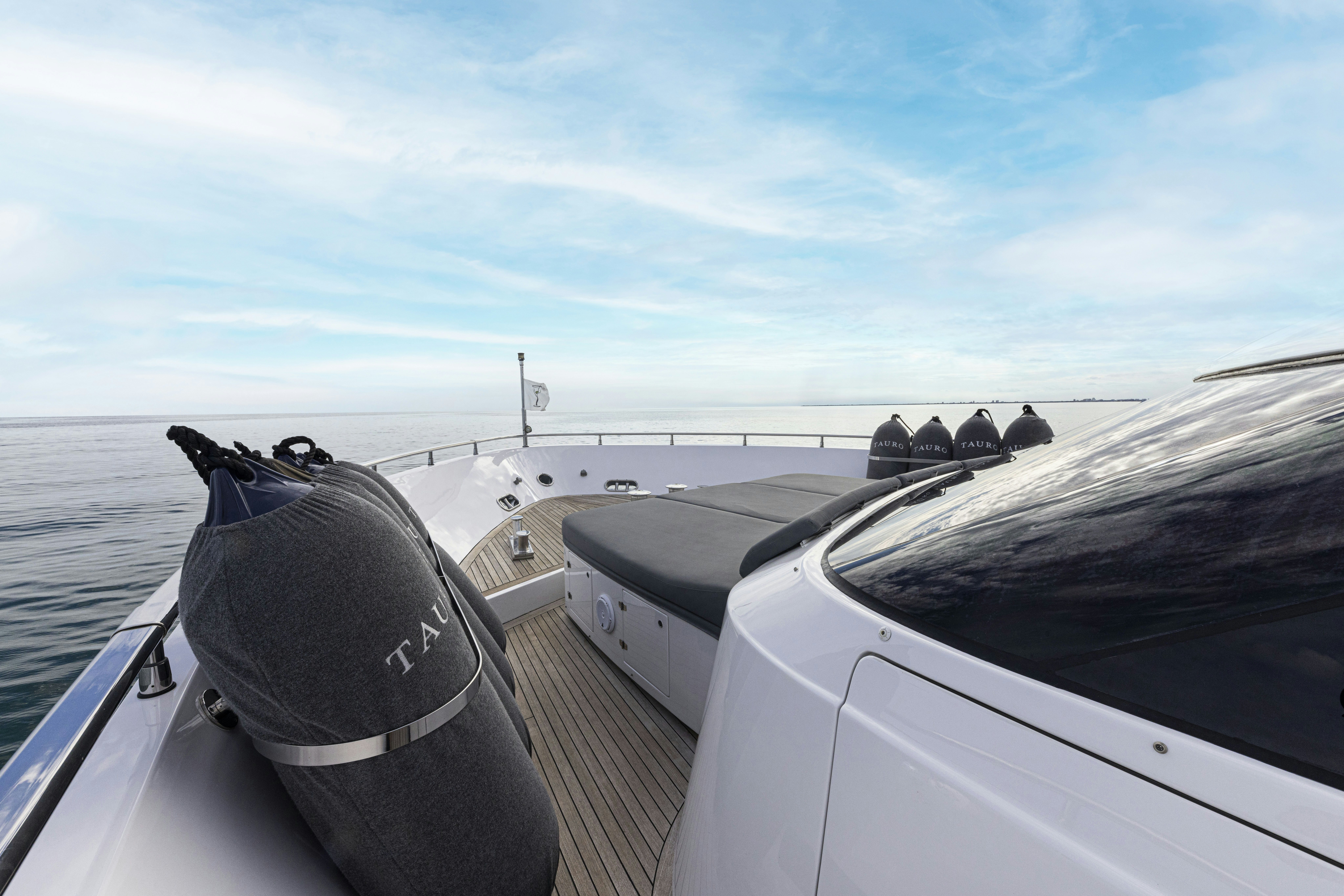 a boat on the water aboard TAURO Yacht for Sale