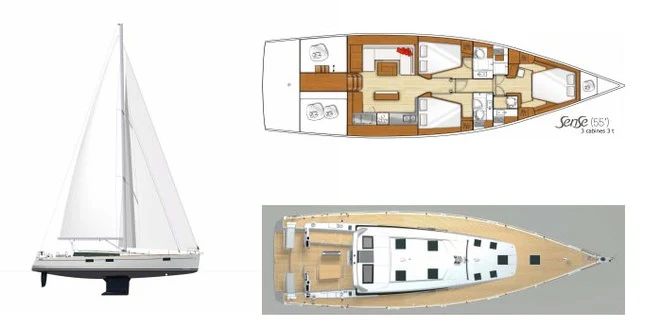 diagram, engineering drawing aboard IMPERIA Yacht for Sale