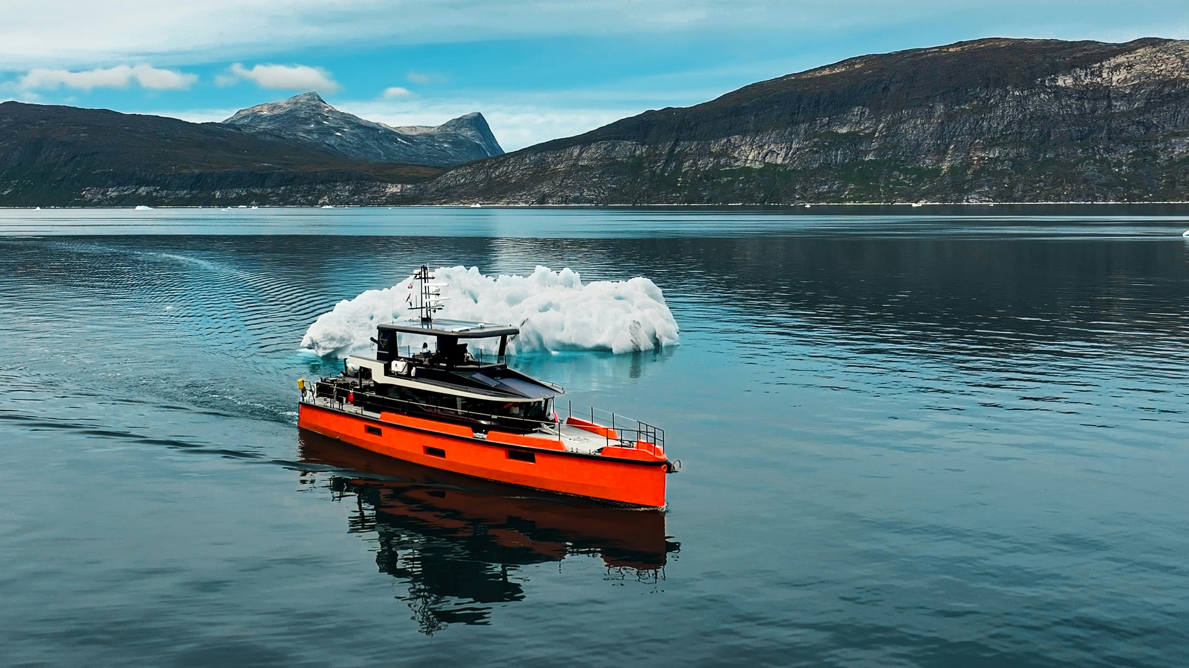 a boat in the water aboard VANGUARD Yacht for Sale