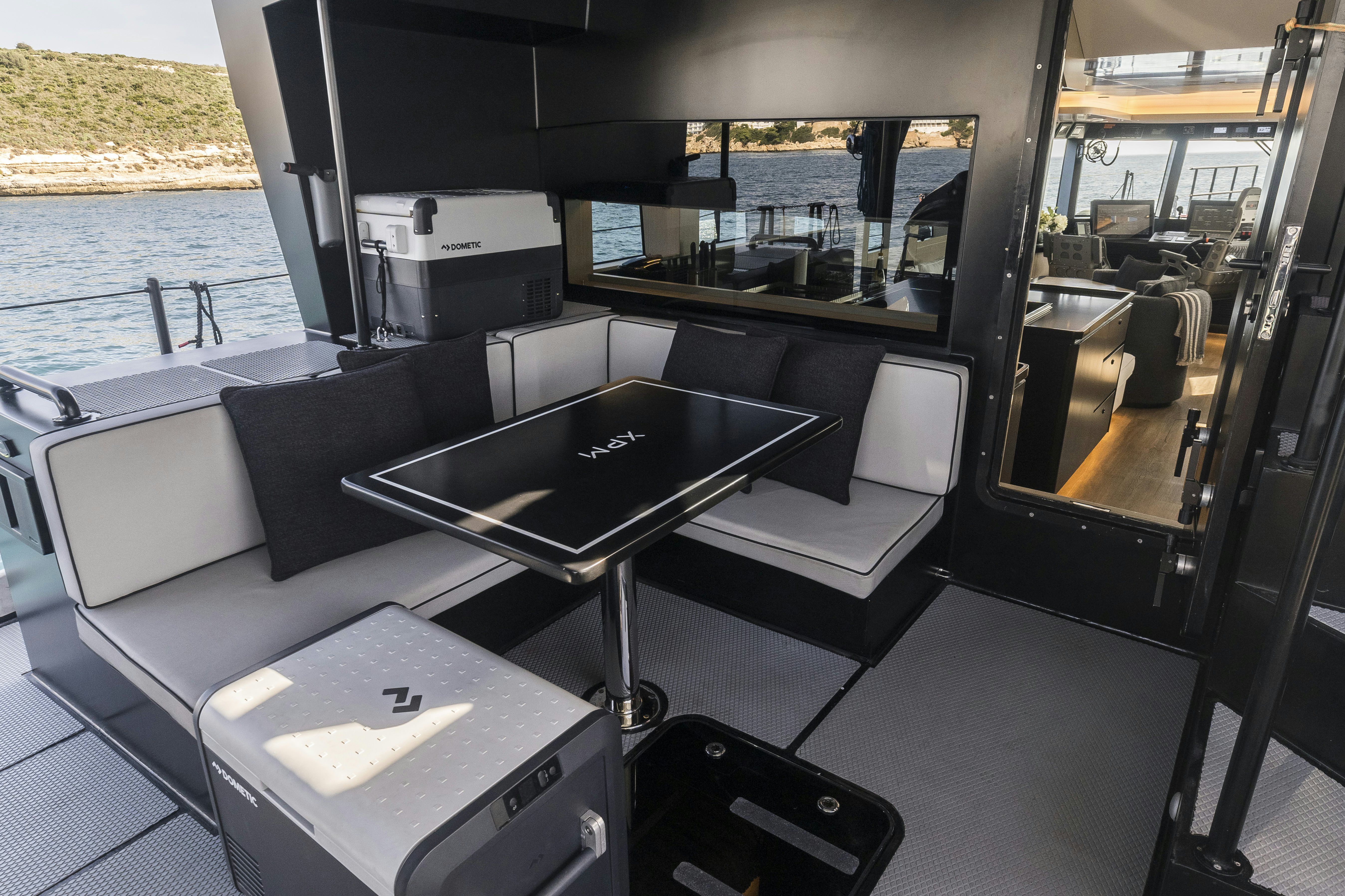 a boat on the water aboard VANGUARD Yacht for Sale