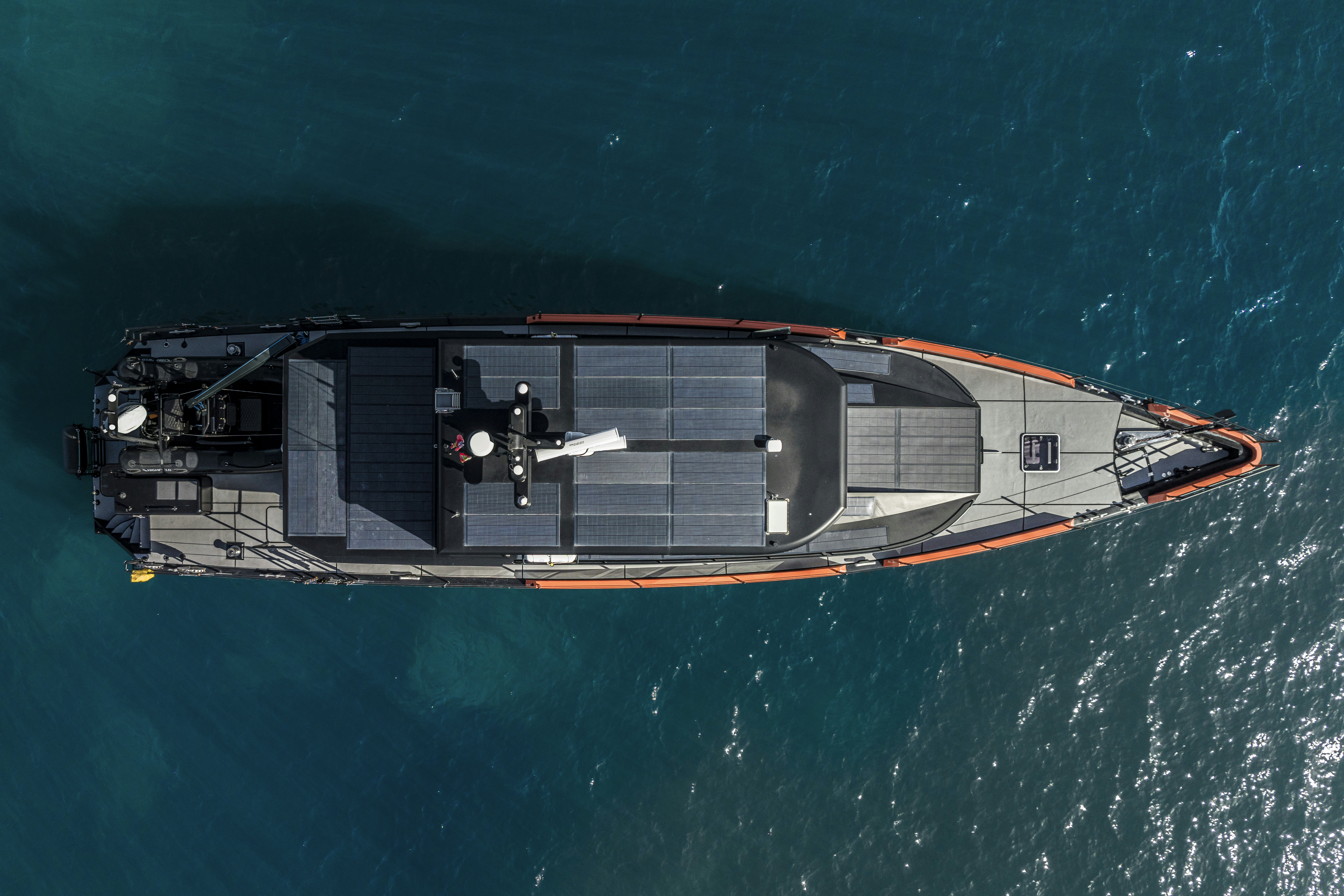 a boat on the water aboard VANGUARD Yacht for Sale