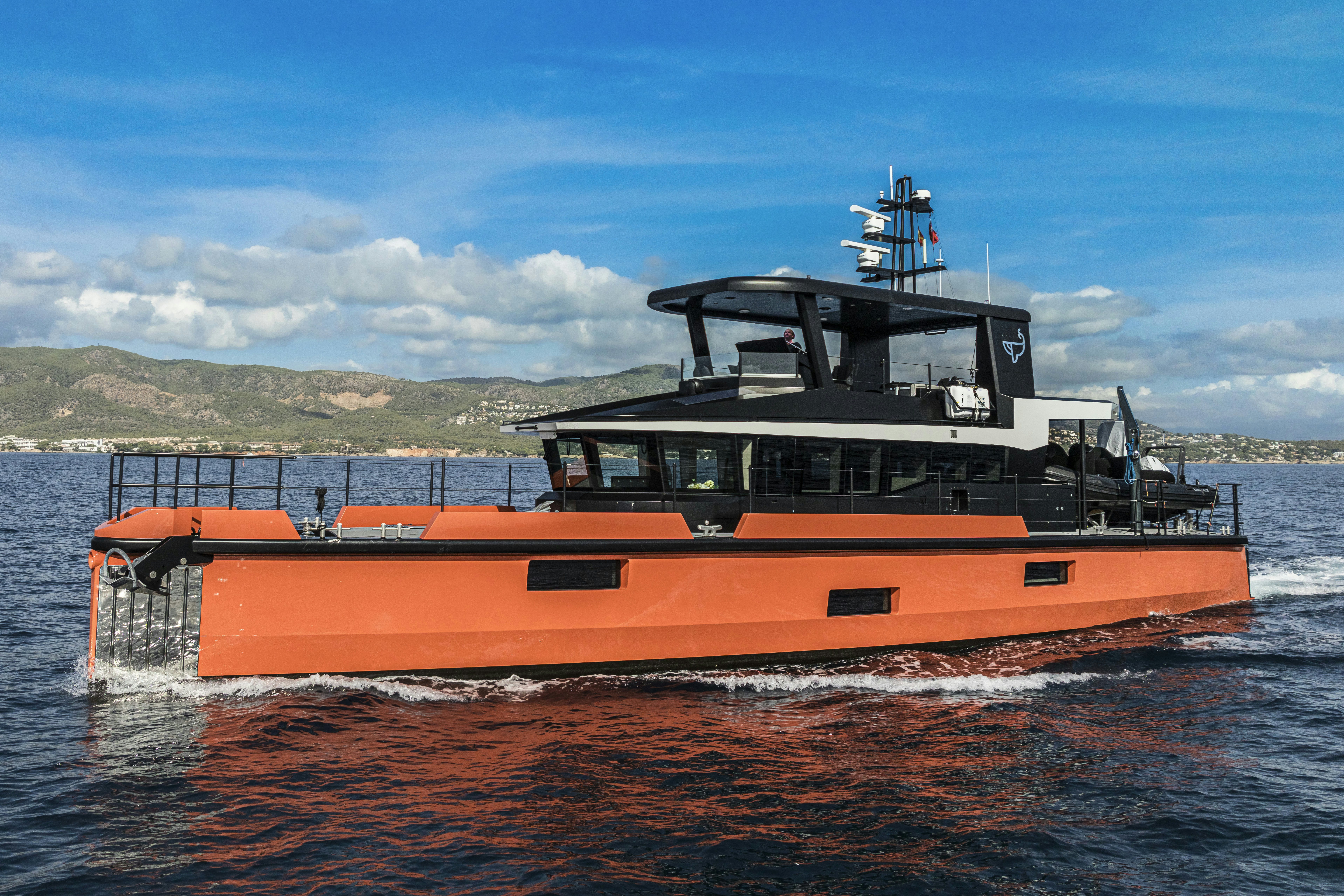 a boat on the water aboard VANGUARD Yacht for Sale