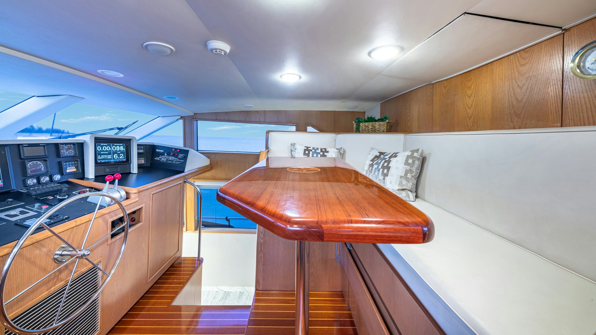 a room with a table and a machine aboard MARGATE Yacht for Sale