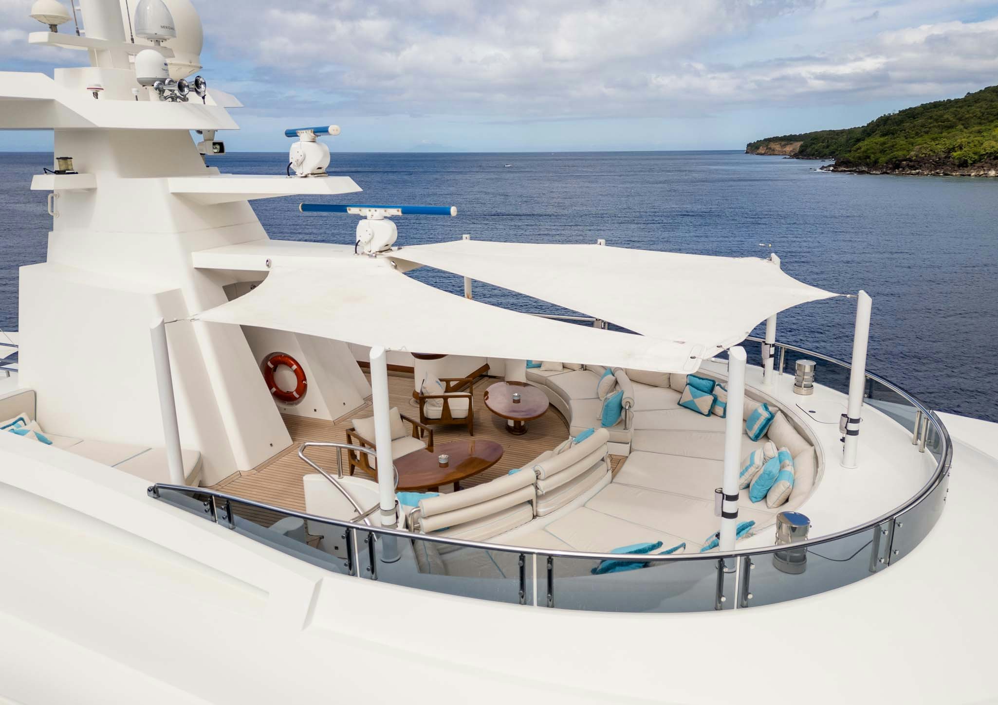 a boat on the water aboard AXIOMA Yacht for Charter