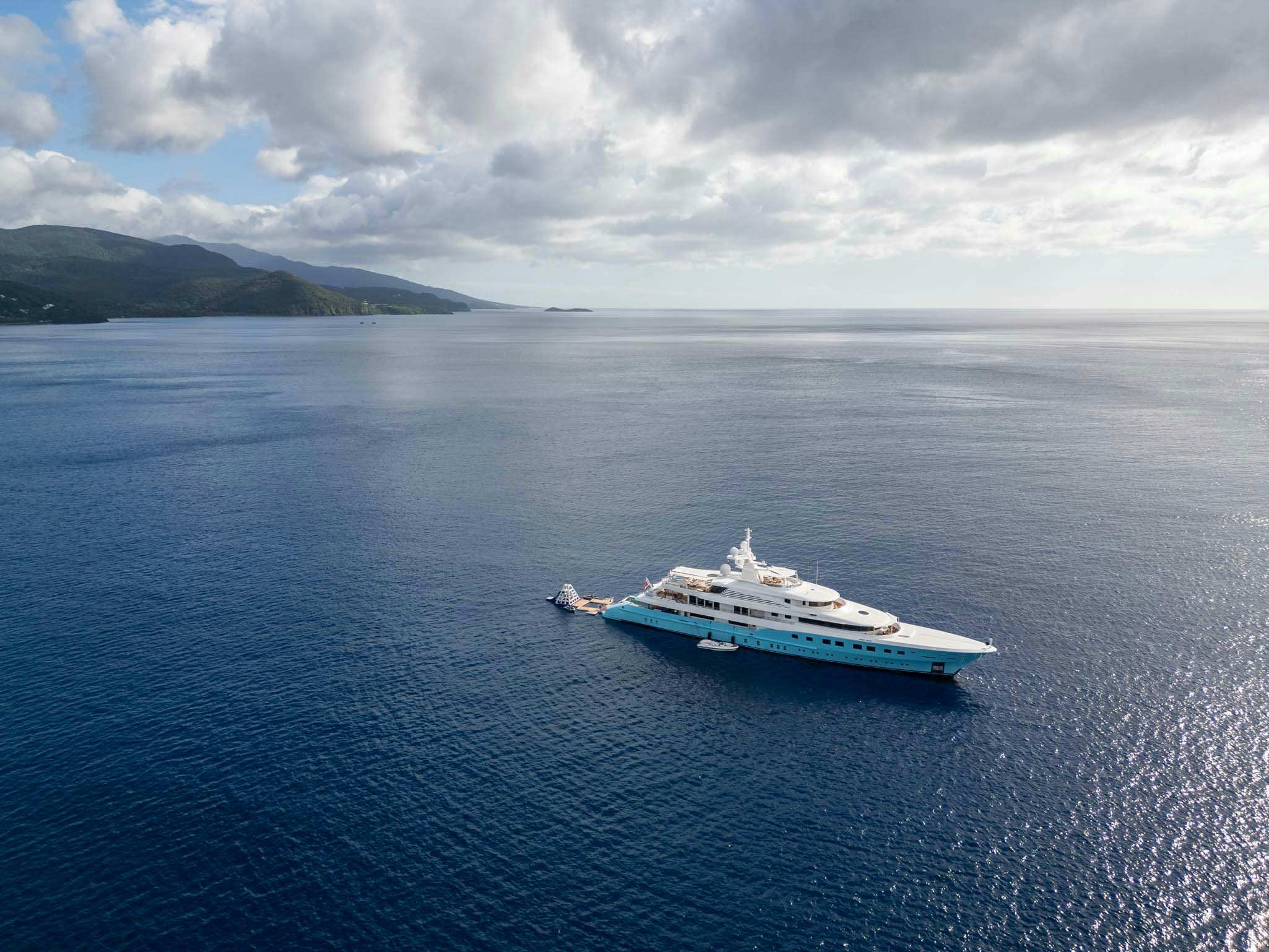 a boat in the water aboard AXIOMA Yacht for Charter