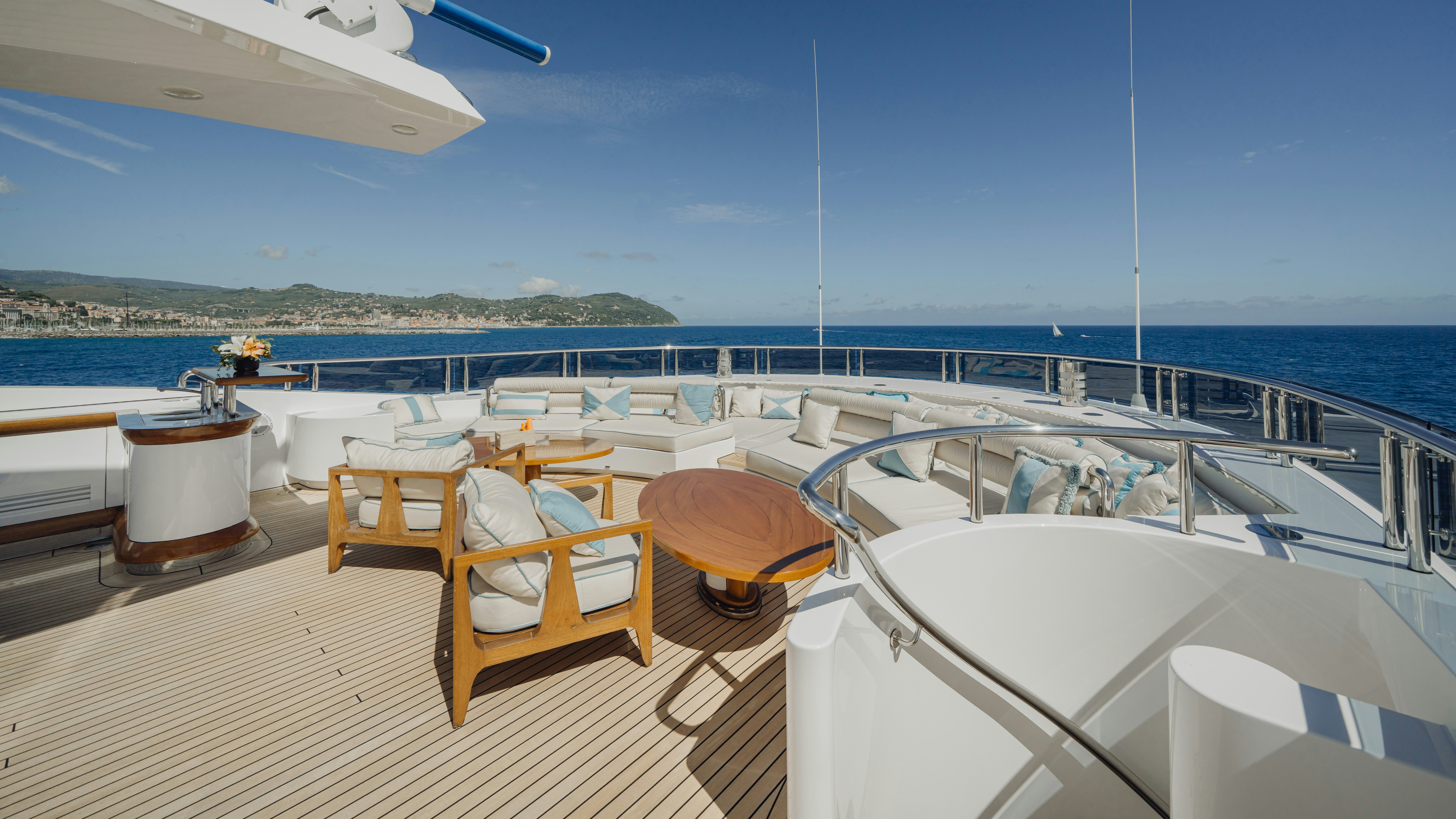 a boat on the water aboard AXIOMA Yacht for Sale