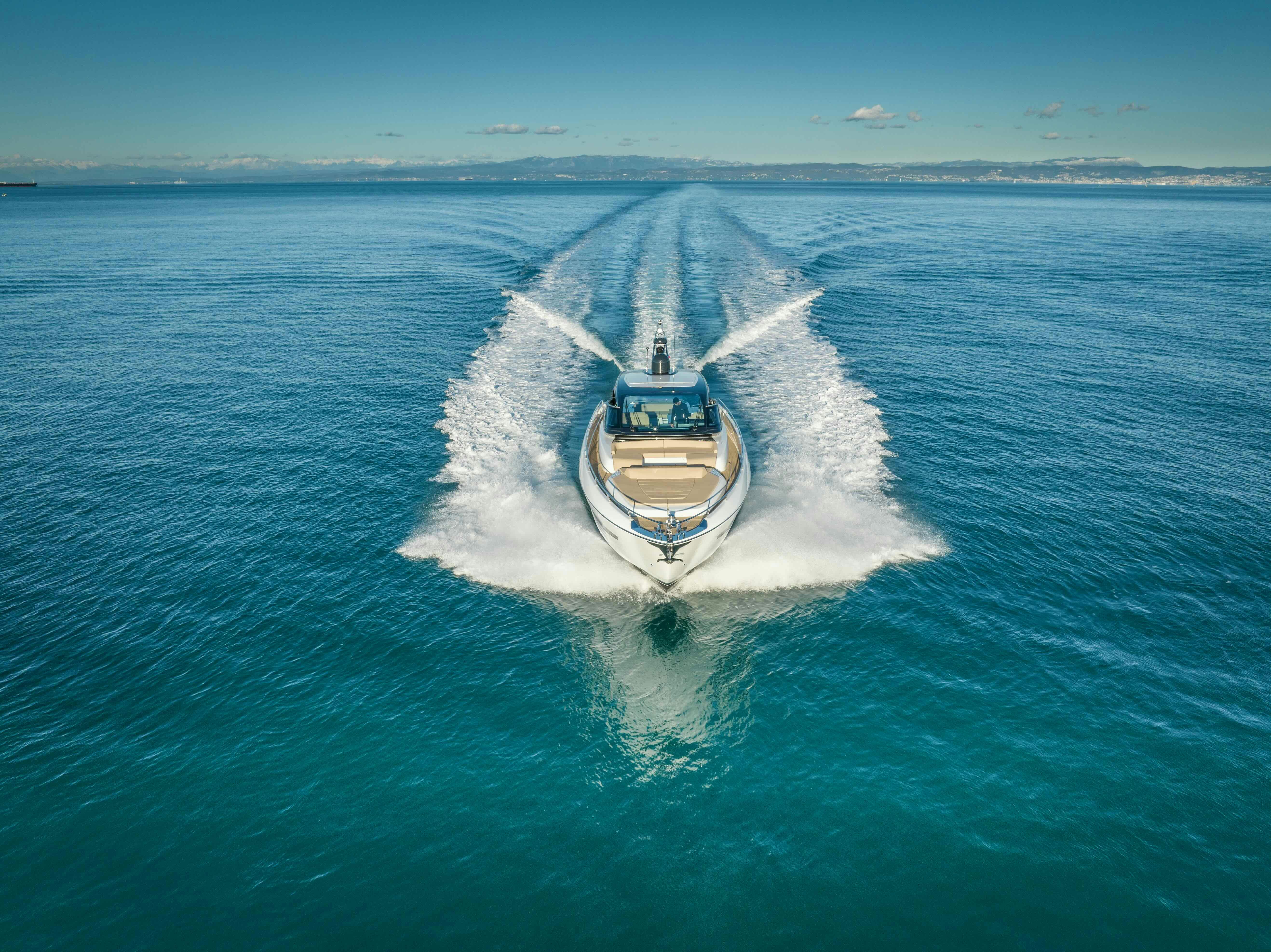 a ship in the water aboard DIABLE Yacht for Sale
