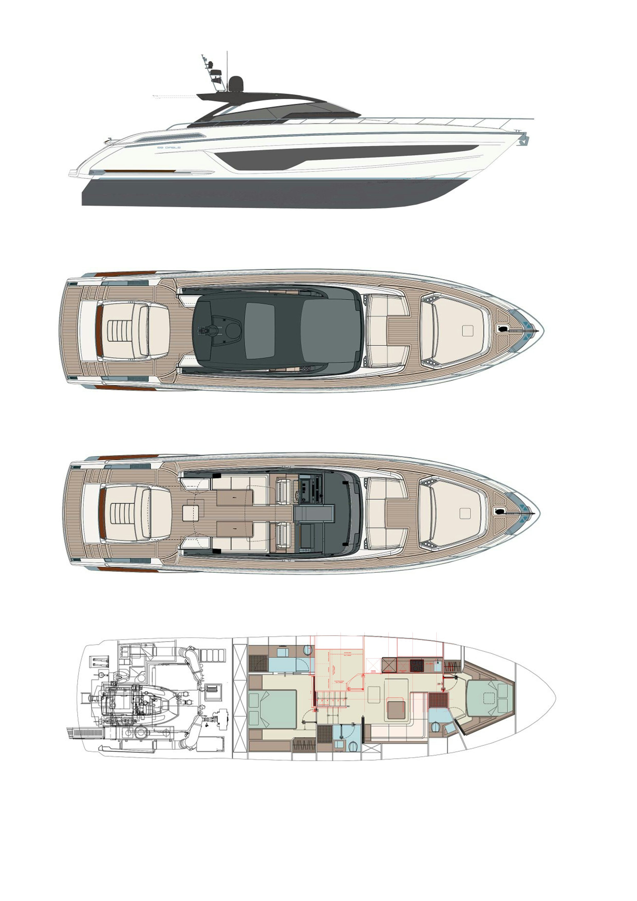 diagram aboard DIABLE Yacht for Sale