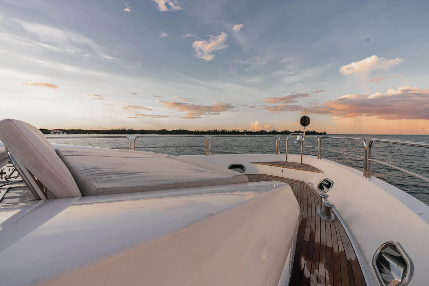 a boat on the water aboard LUNA ROSSA Yacht for Charter