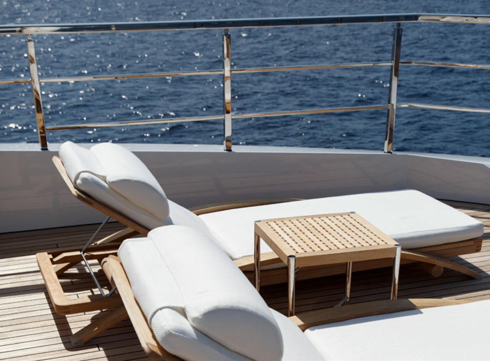 a boat on the water aboard PERLA BIANCA Yacht for Charter