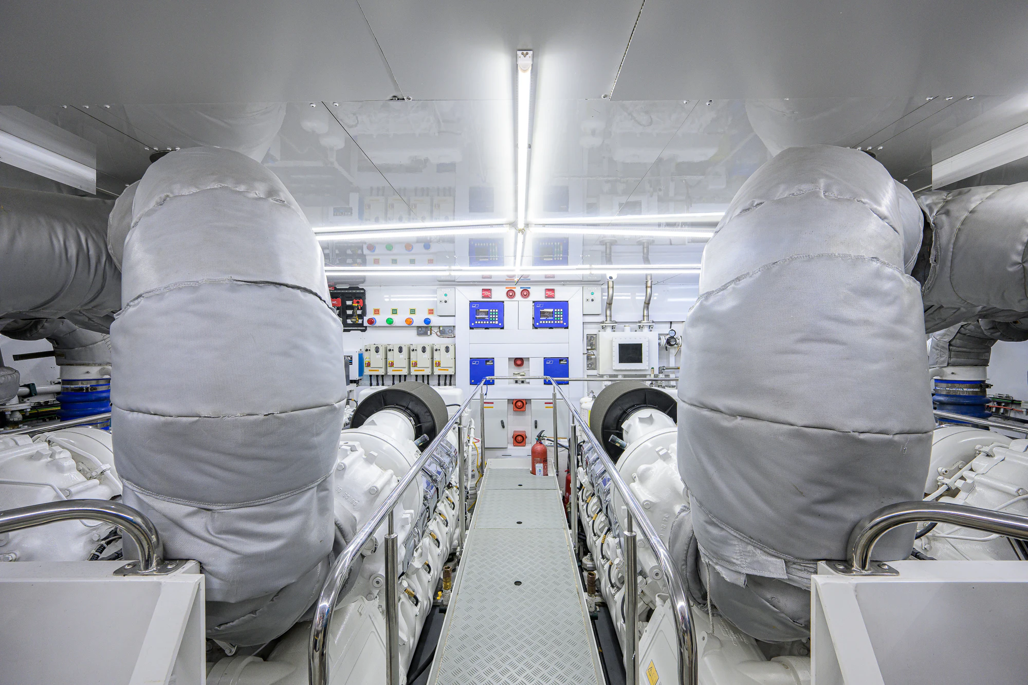 a room with many machines aboard NATURAL 9 Yacht for Sale
