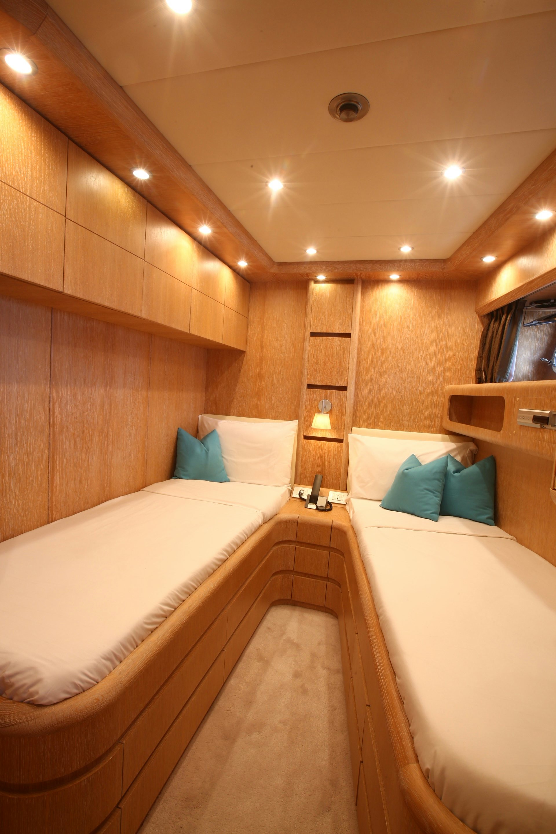 a bathroom with a large bathtub aboard YAKOS Yacht for Sale