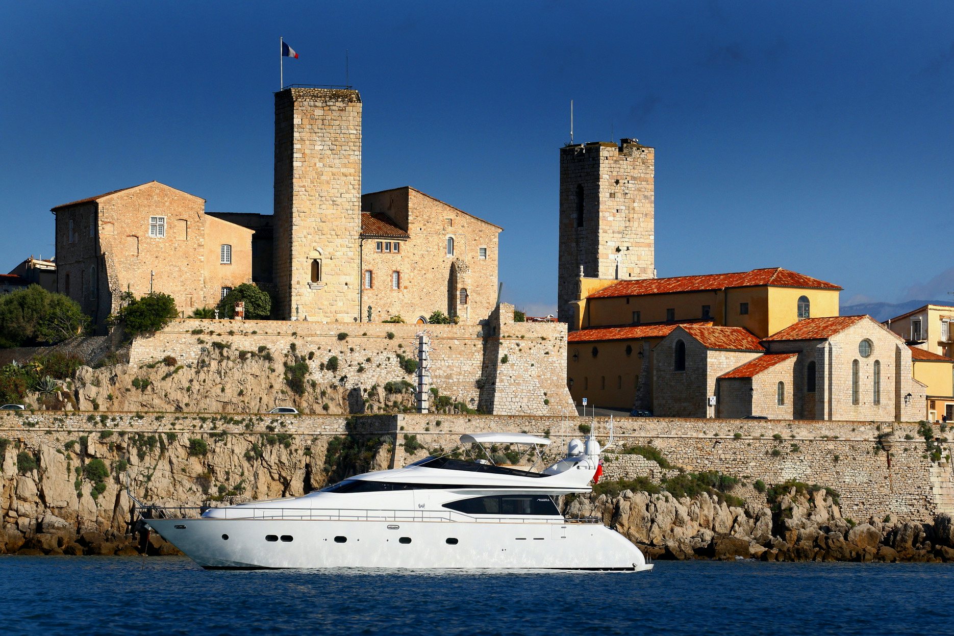 a boat in the water aboard YAKOS Yacht for Sale