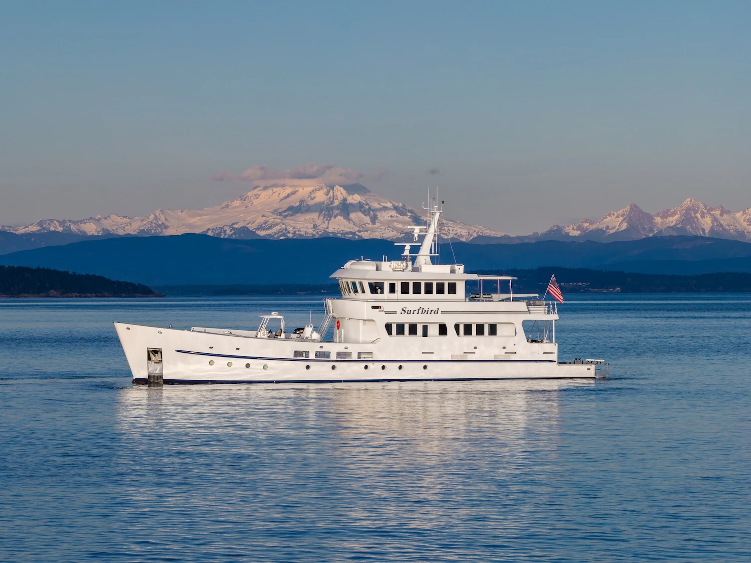 a boat in the water aboard SURFBIRD Yacht for Charter