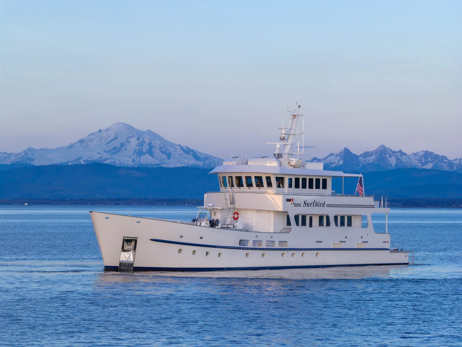 a boat in the water aboard SURFBIRD Yacht for Charter