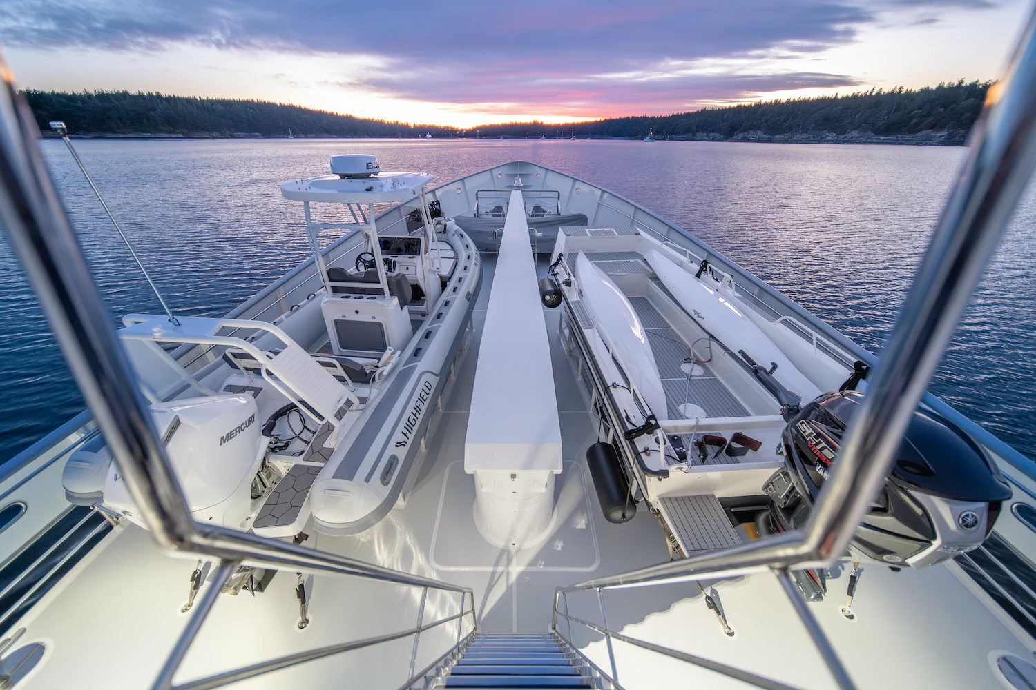 a boat on the water aboard SURFBIRD Yacht for Charter