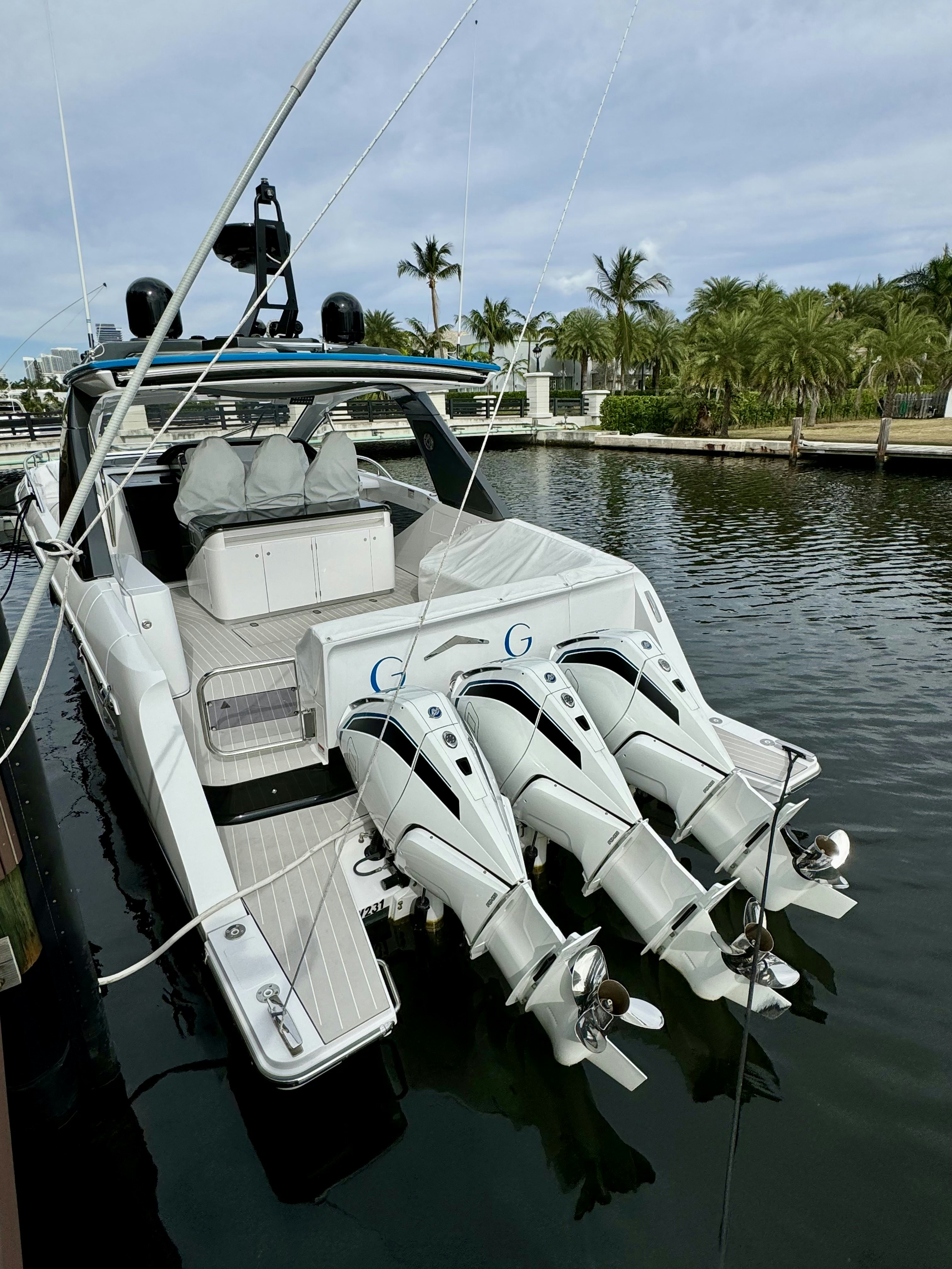 a boat on the water aboard GG Yacht for Sale
