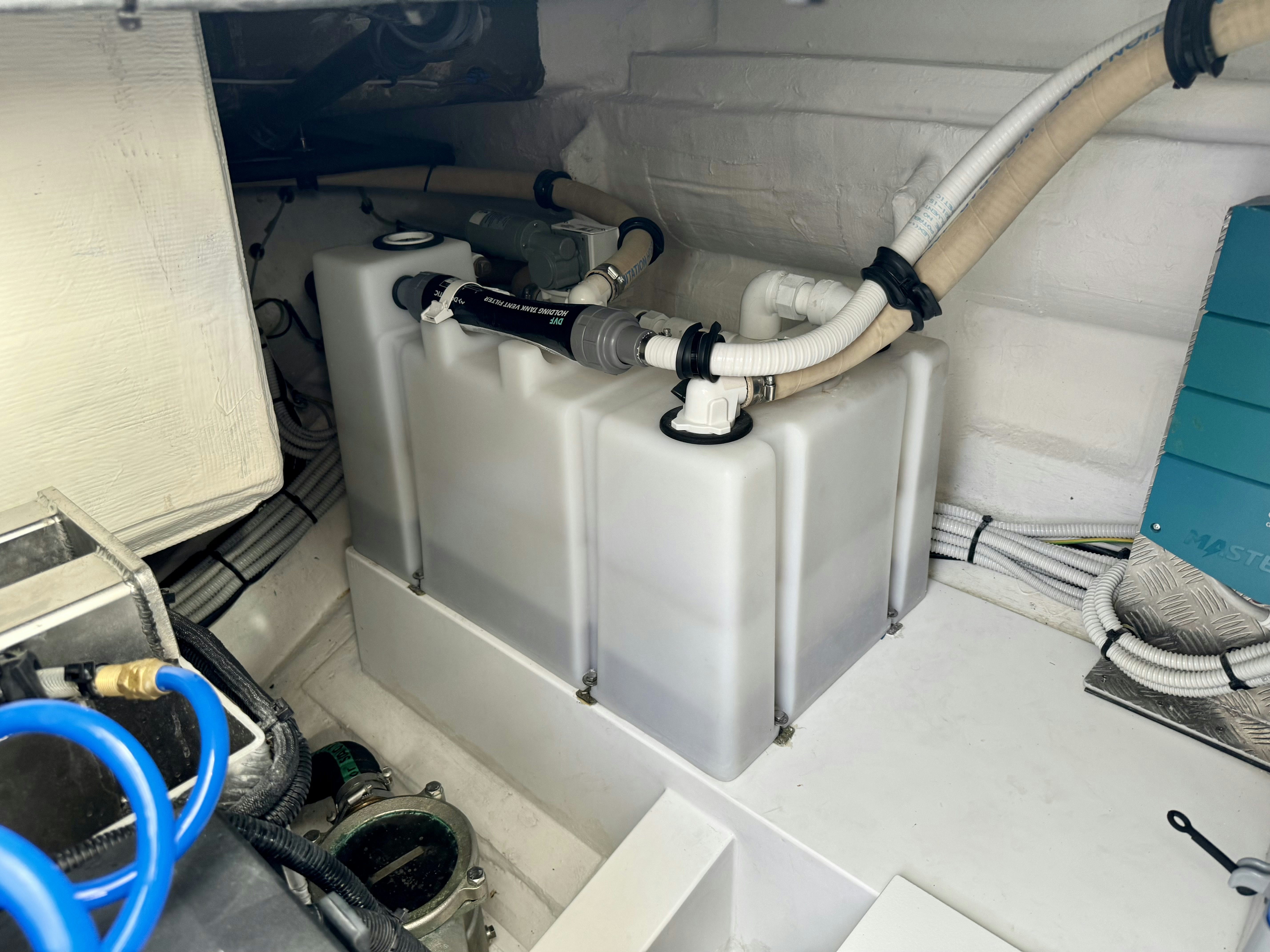 a machine with a pipe aboard GG Yacht for Sale