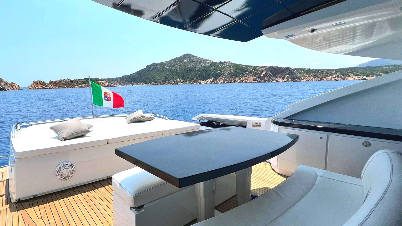 a boat on the water aboard THYKE II Yacht for Charter