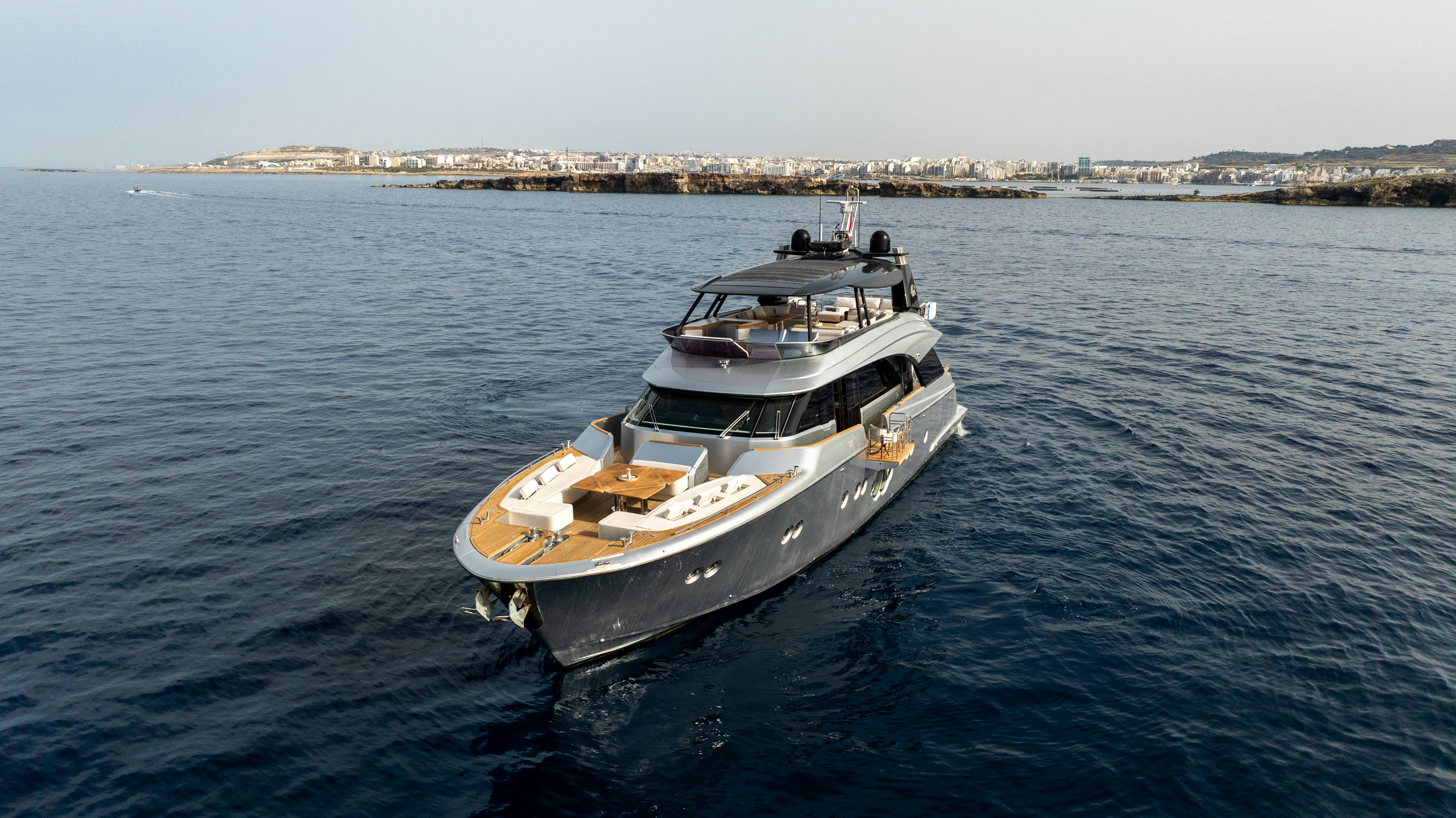 a boat on the water aboard VENUS Yacht for Sale