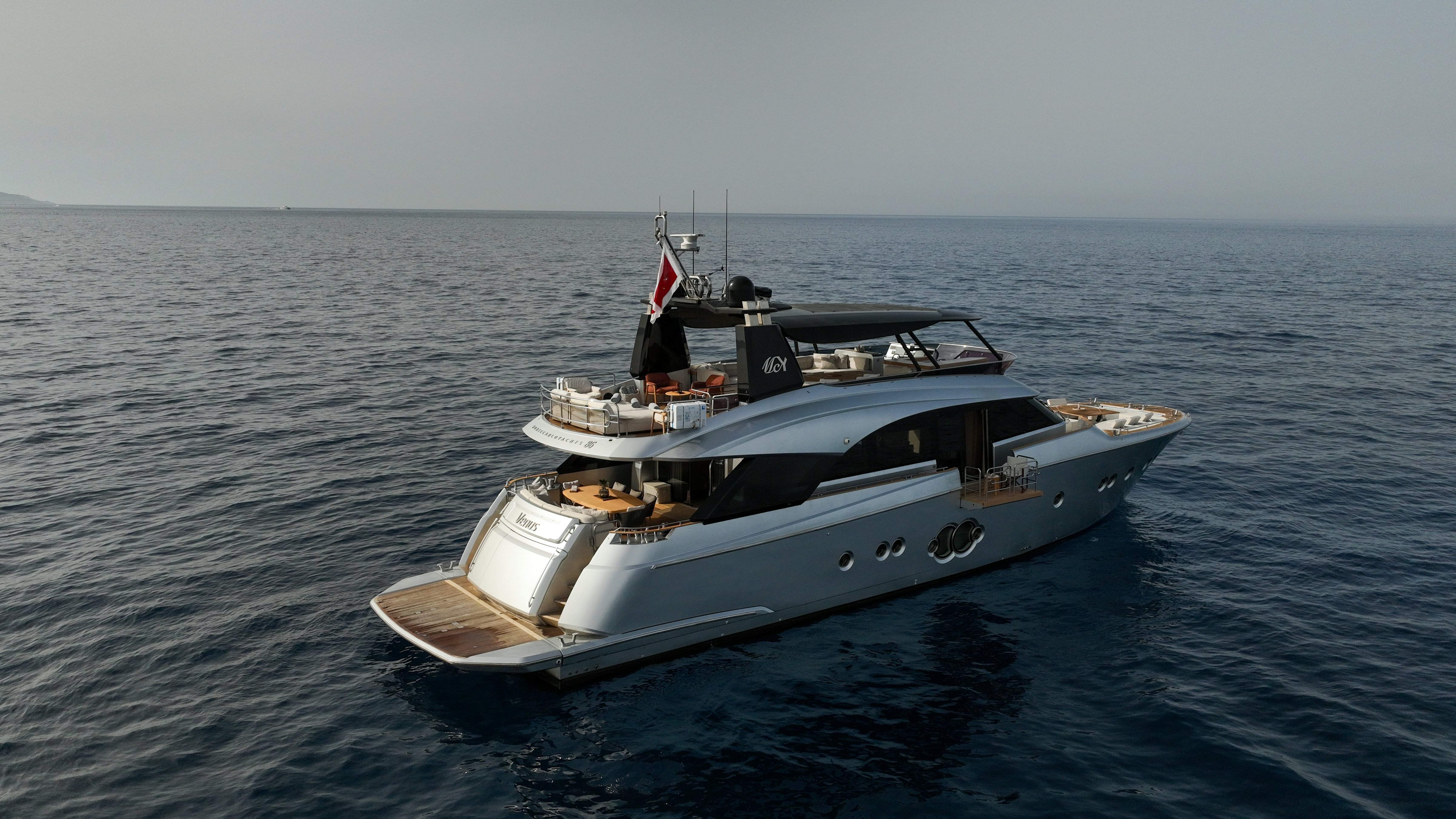 a boat in the water aboard VENUS Yacht for Sale