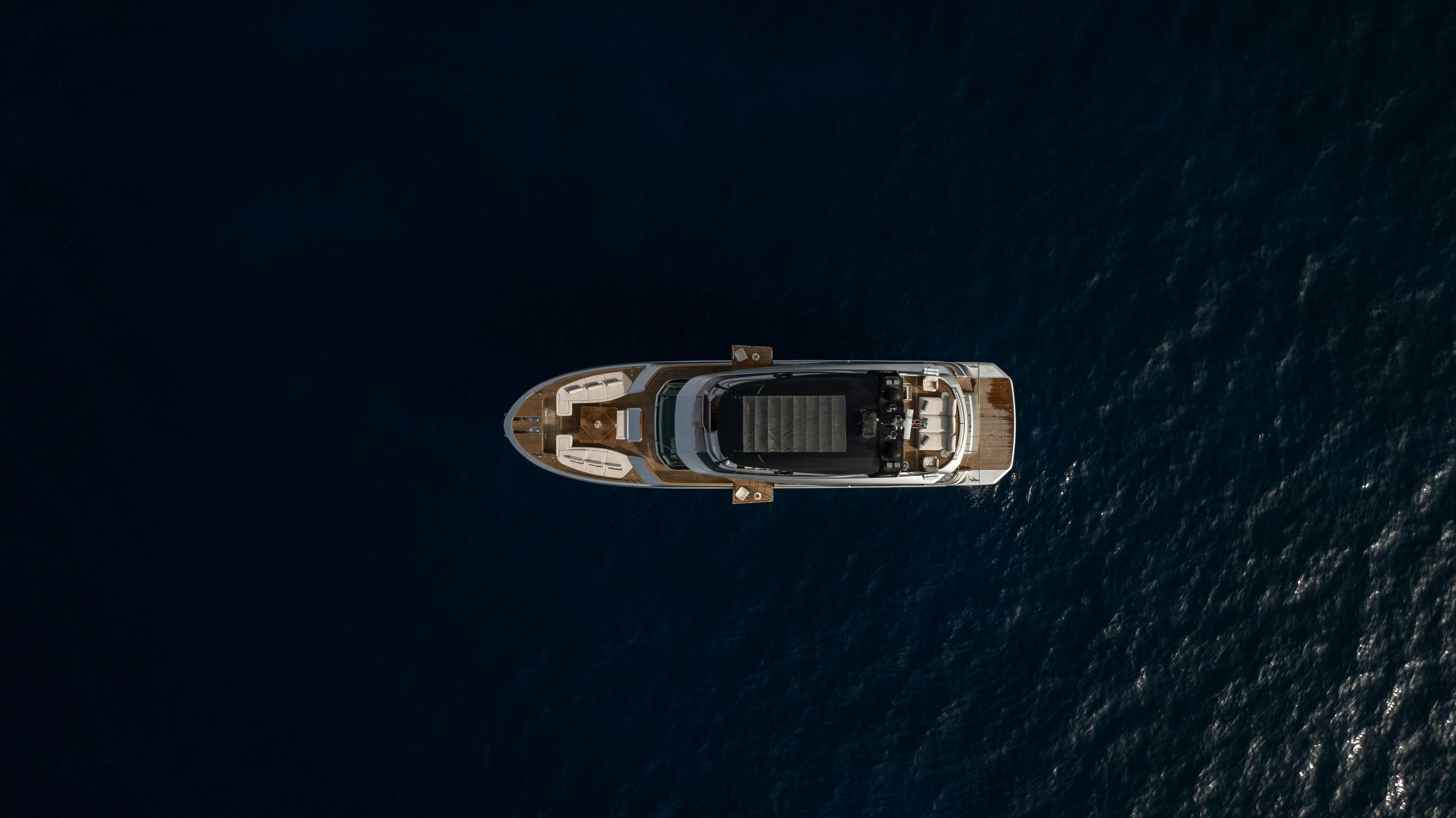 a gold and silver object aboard VENUS Yacht for Sale