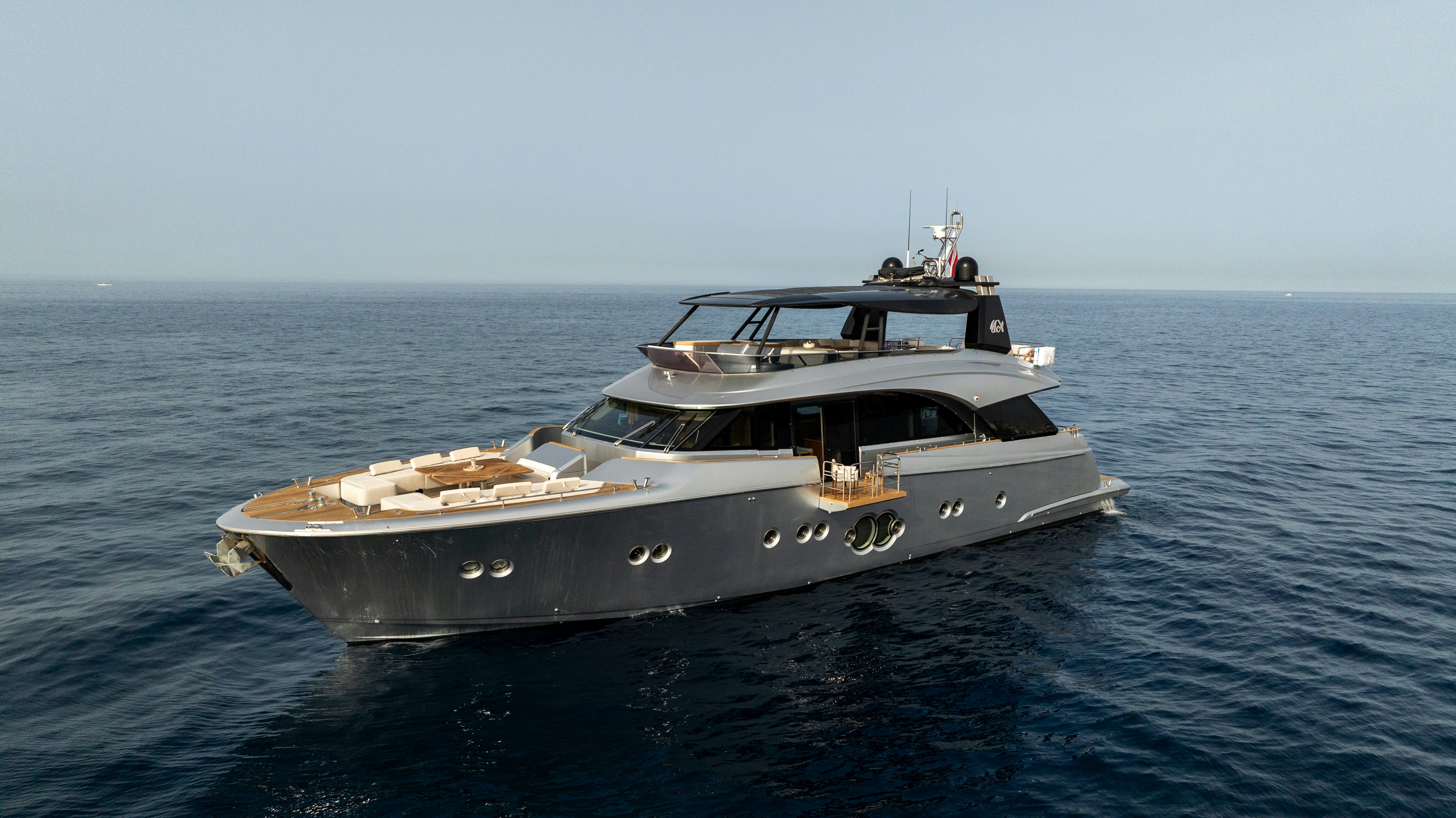 a boat in the water aboard VENUS Yacht for Sale