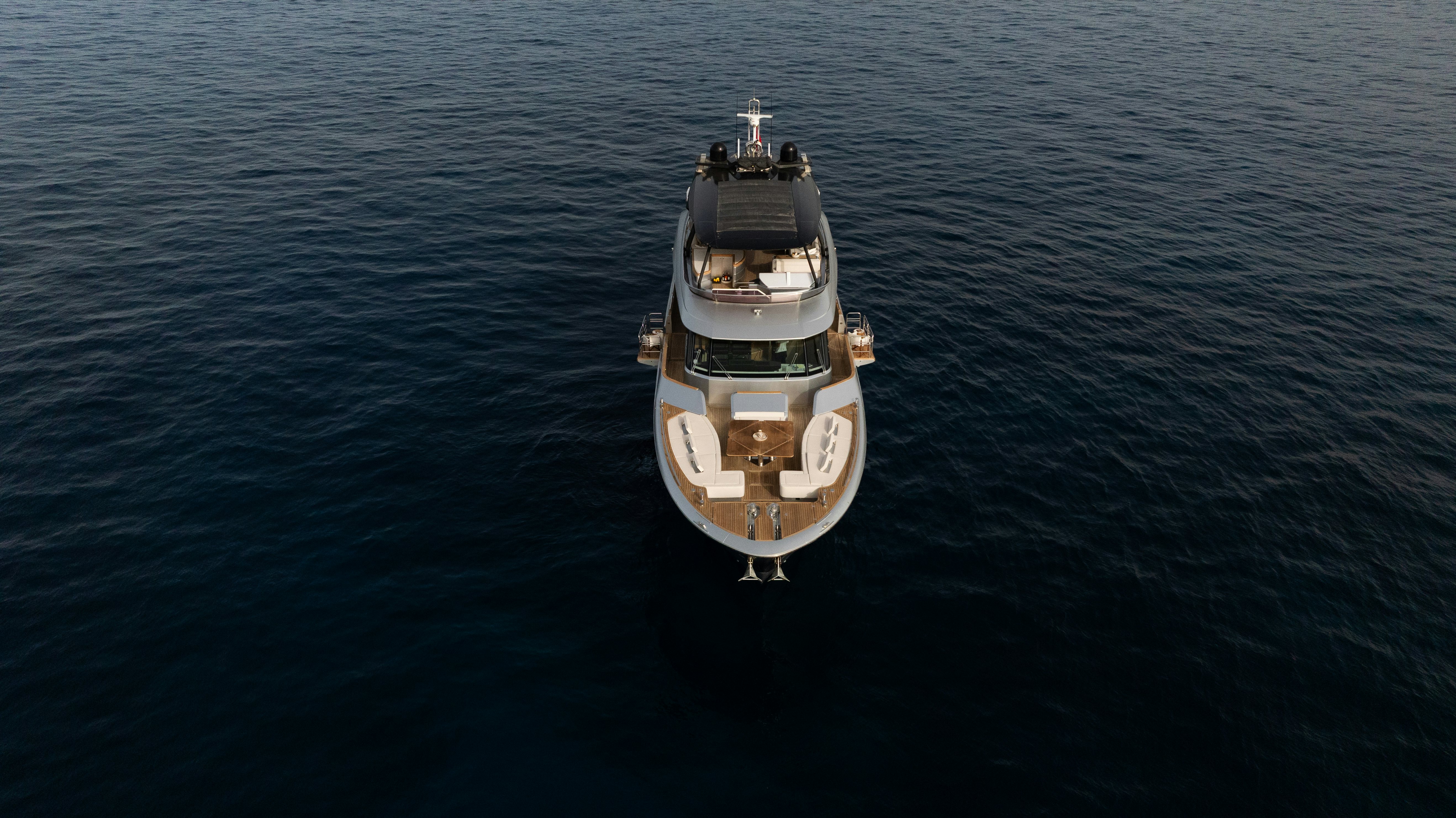 a boat in the water aboard VENUS Yacht for Sale