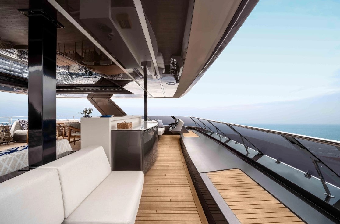 a boat on the water aboard AMITATU Yacht for Charter