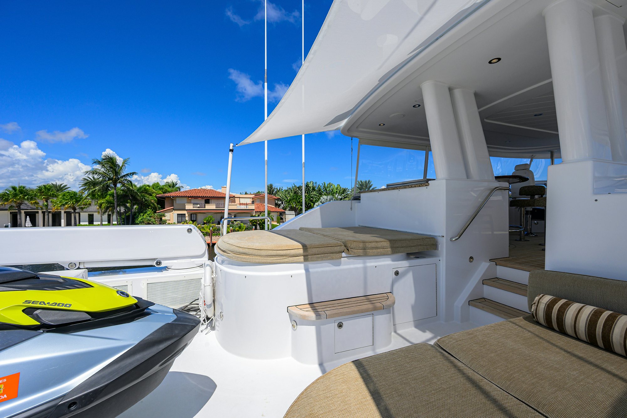 a boat parked on the side of a road aboard REMY ROO Yacht for Sale