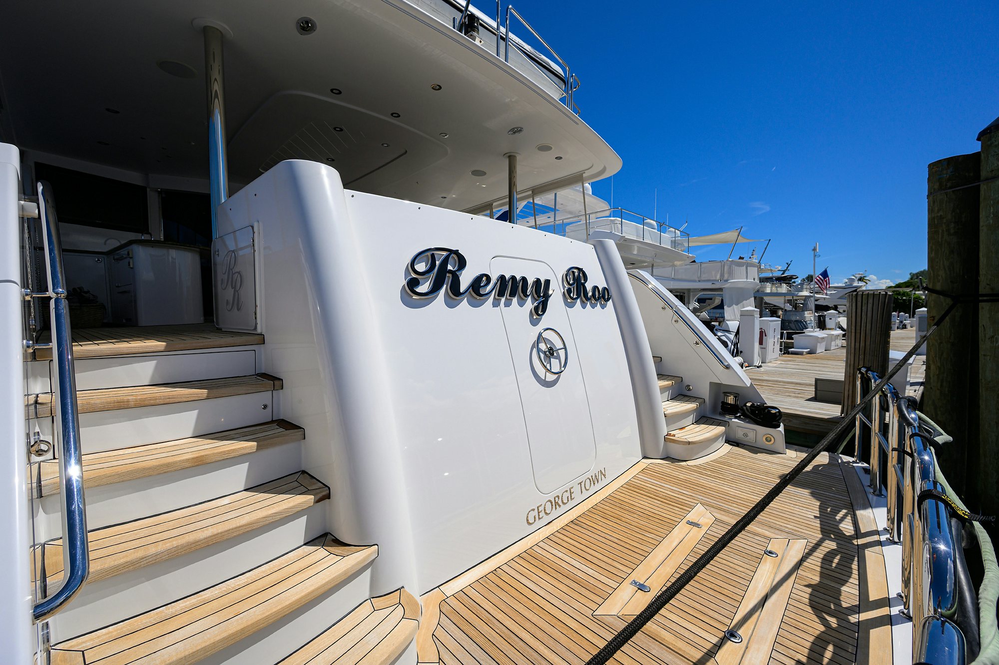 a large white machine aboard REMY ROO Yacht for Sale