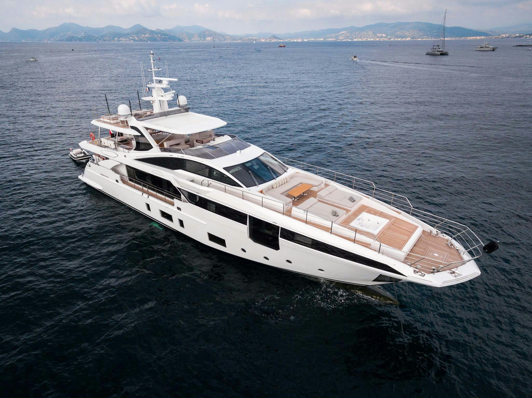 a boat in the water aboard HEED Yacht for Charter
