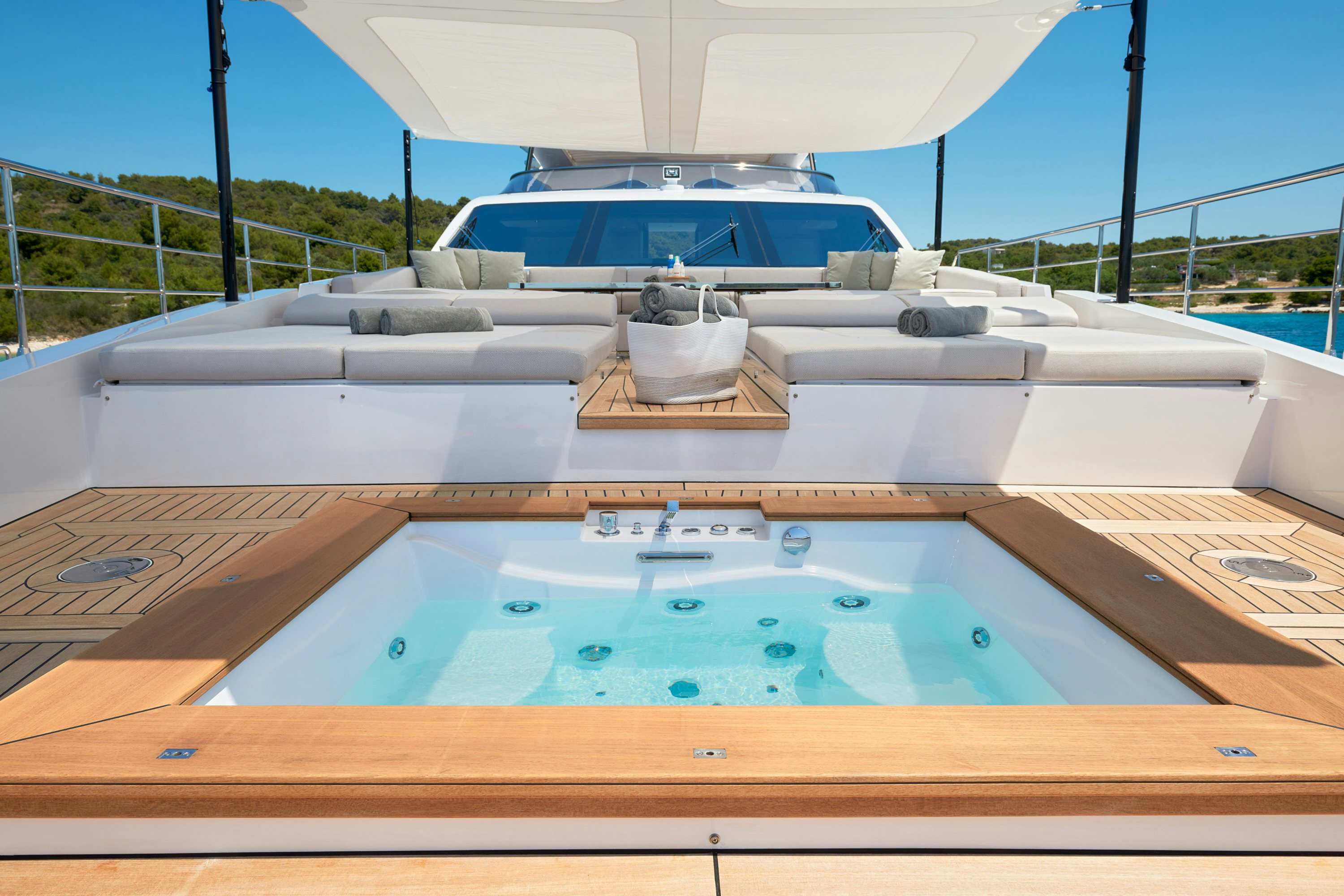 a boat on the water aboard HEED Yacht for Sale