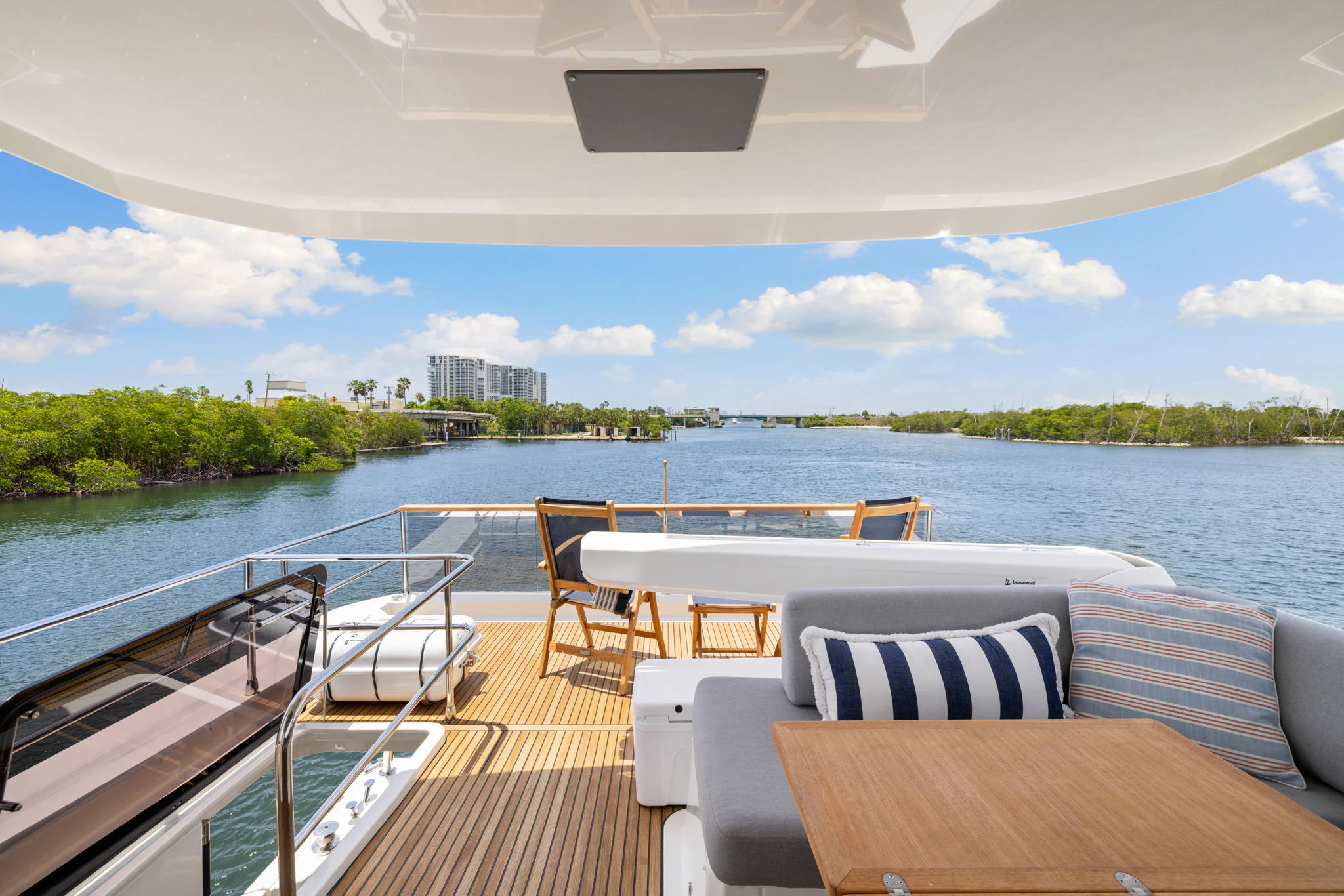 a boat on the water aboard ABIDE AWHILE Yacht for Sale