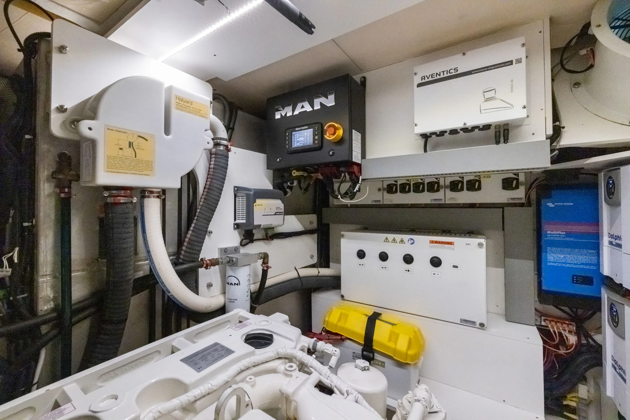 a close-up of a machine aboard ABIDE AWHILE Yacht for Sale